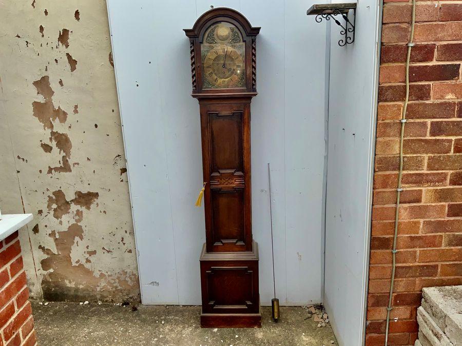 MAPPIN & WEBB LONDON LONG CASED OAK CLOCK (1 of 19)
