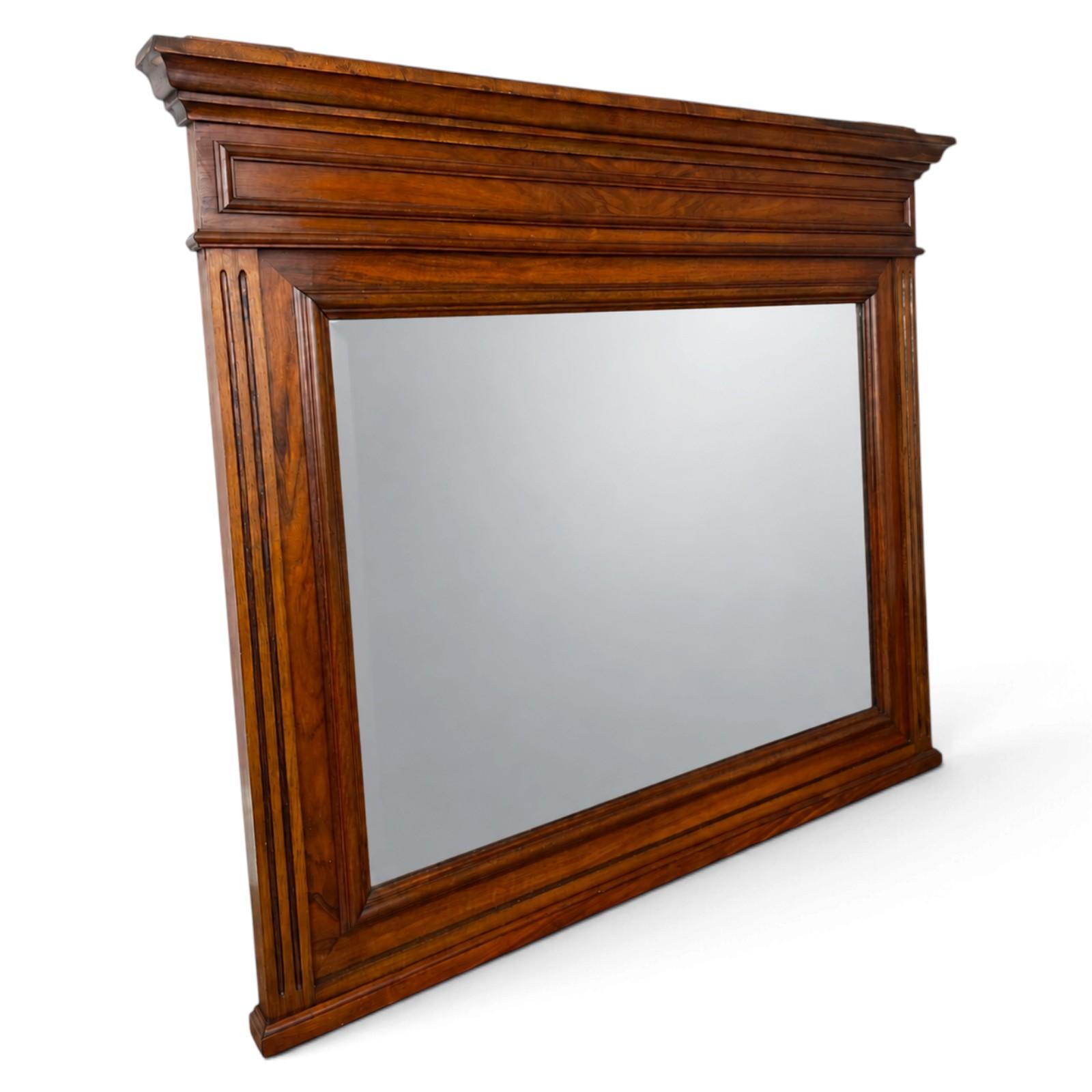 Mirror Antique French Walnut Bevelled Glass Wall Mirror (1 of 15) Mirror Antique French Walnut Bevelled Glass Wall Mirror (1 of 15)