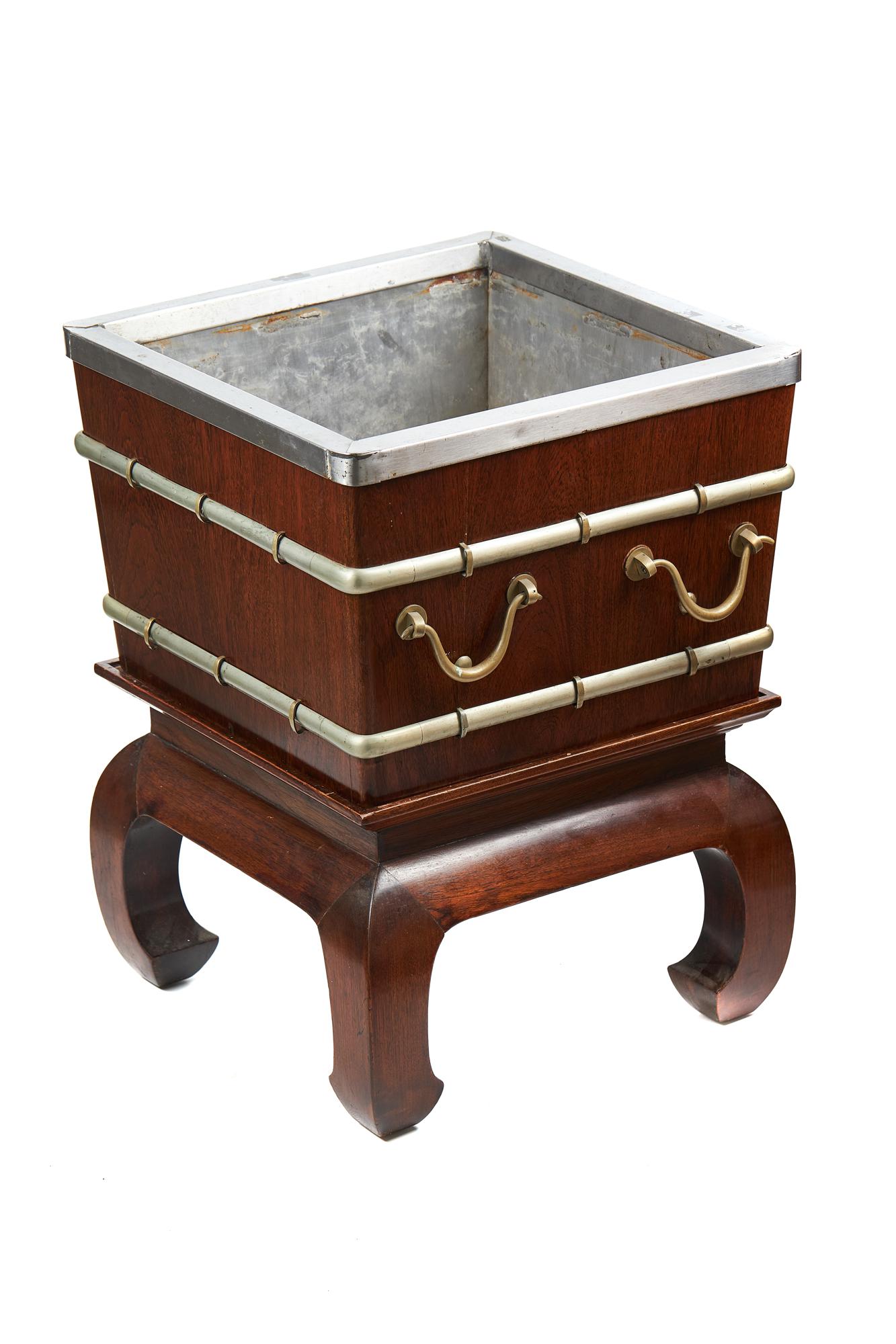 Large Antique Mahogany Wine Cooler (1 of 10)