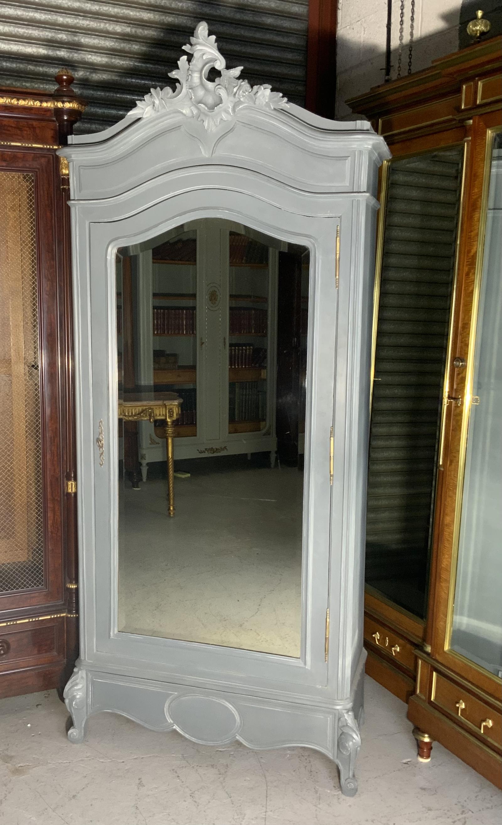 Painted French Carved Armoire (1 of 8) Painted French Carved Armoire (1 of 8)