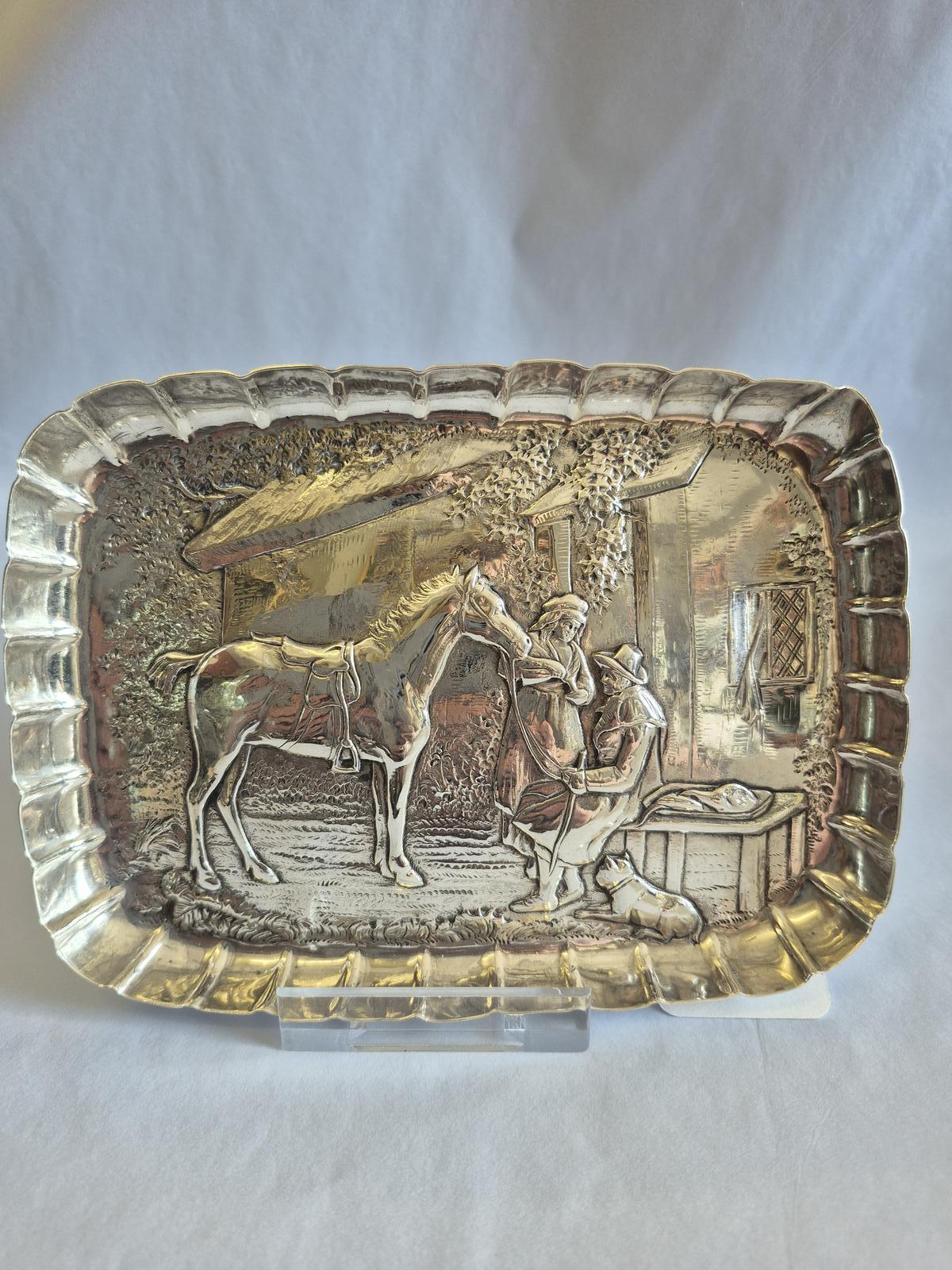 Fine Solid Georgian Repousse Silver Tray London 1761 (1 of 5) Fine Solid Georgian Repousse Silver Tray London 1761 (1 of 5)