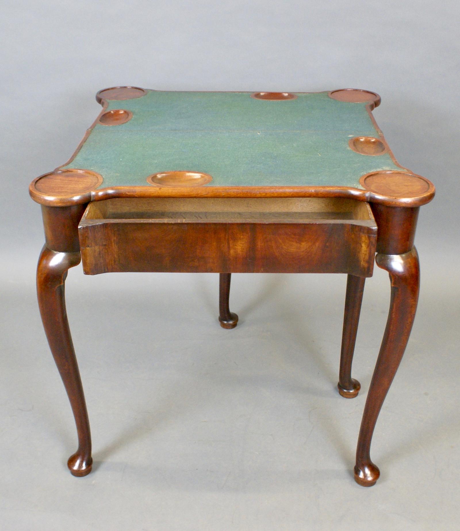 Small Georgian Mahogany Card Table (1 of 6)