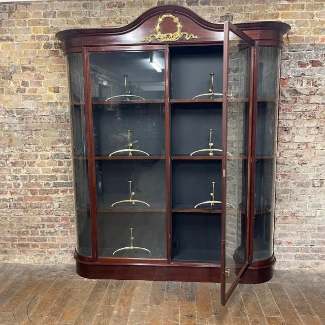 Mahogany Double Display Cabinet (1 of 6)