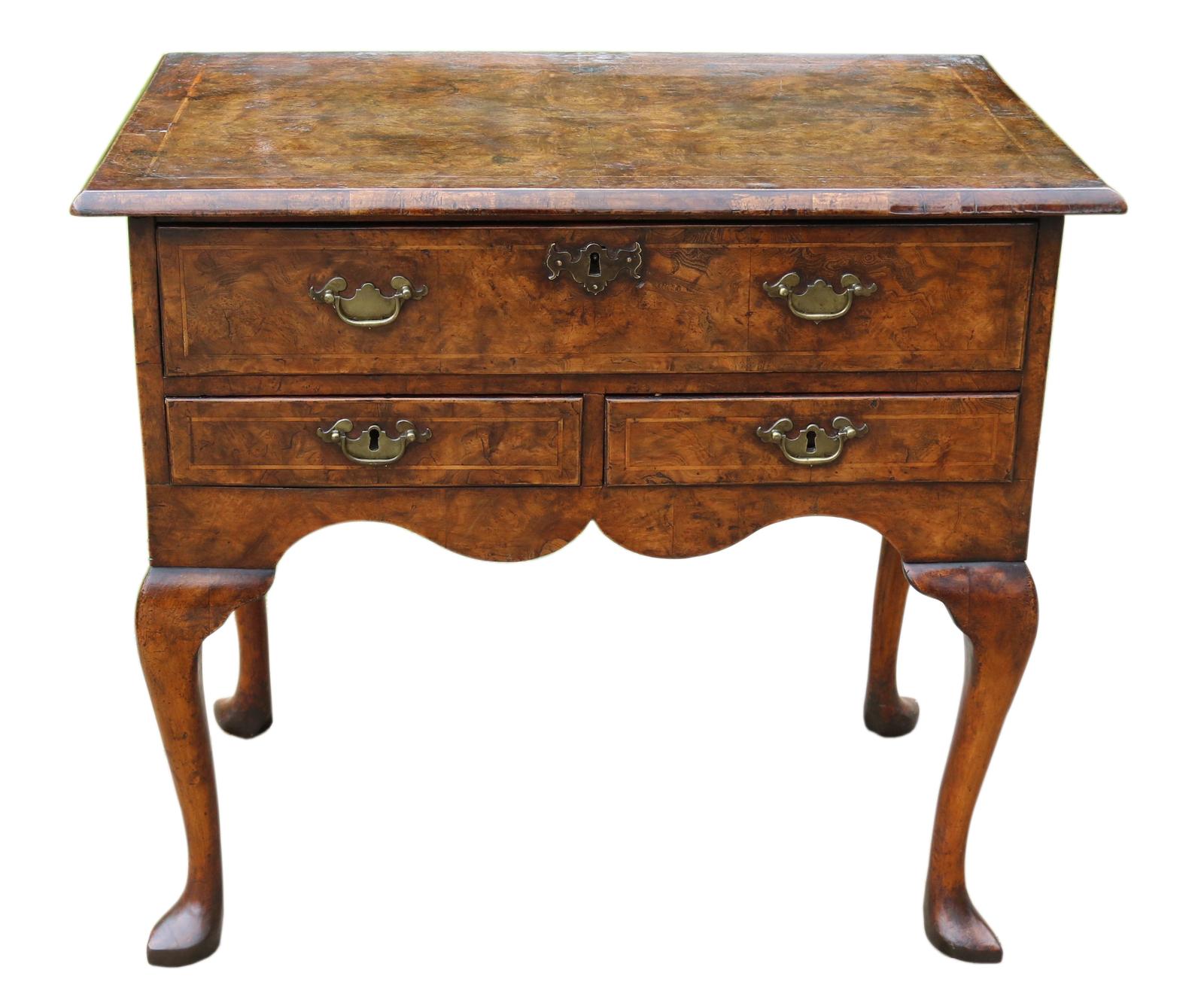 George II Burr Elm Lowboy - English c.1750 (1 of 21) George II Burr Elm Lowboy - English c.1750 (1 of 21)