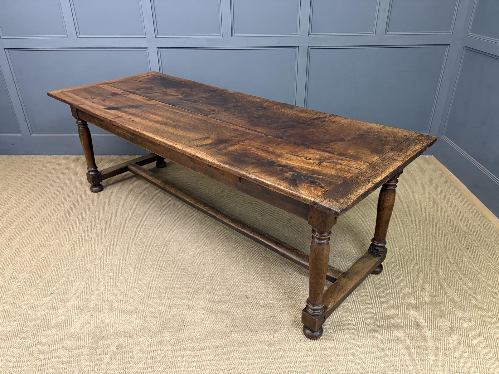 Large Early 19th Century Walnut Refectory Farmhouse Table (1 of 22) Large Early 19th Century Walnut Refectory Farmhouse Table (1 of 22)