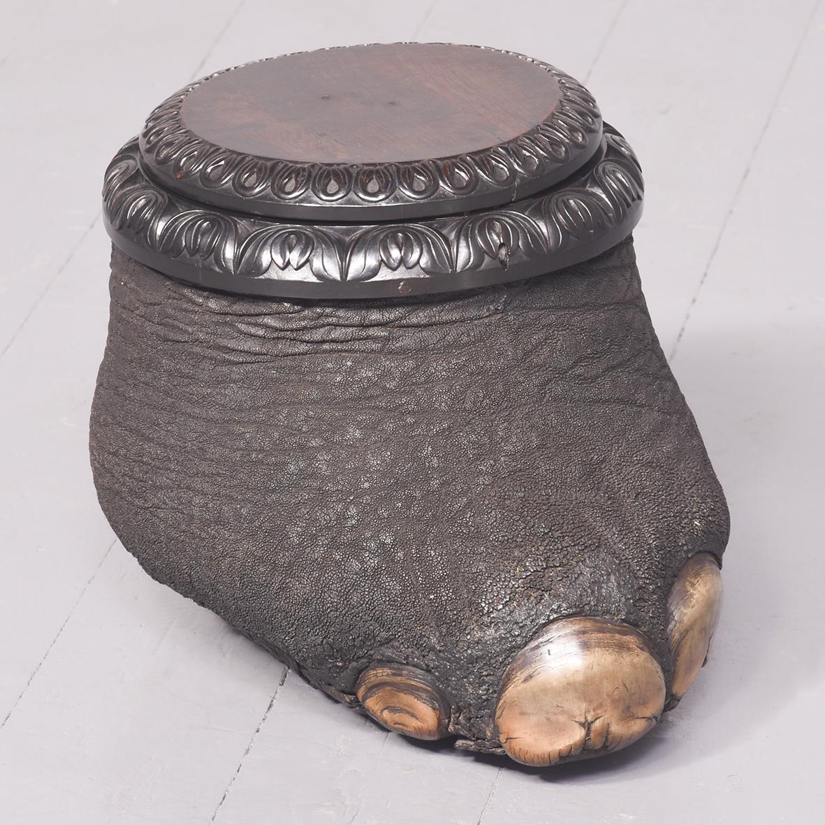 Carved Circular Footstool (1 of 7)