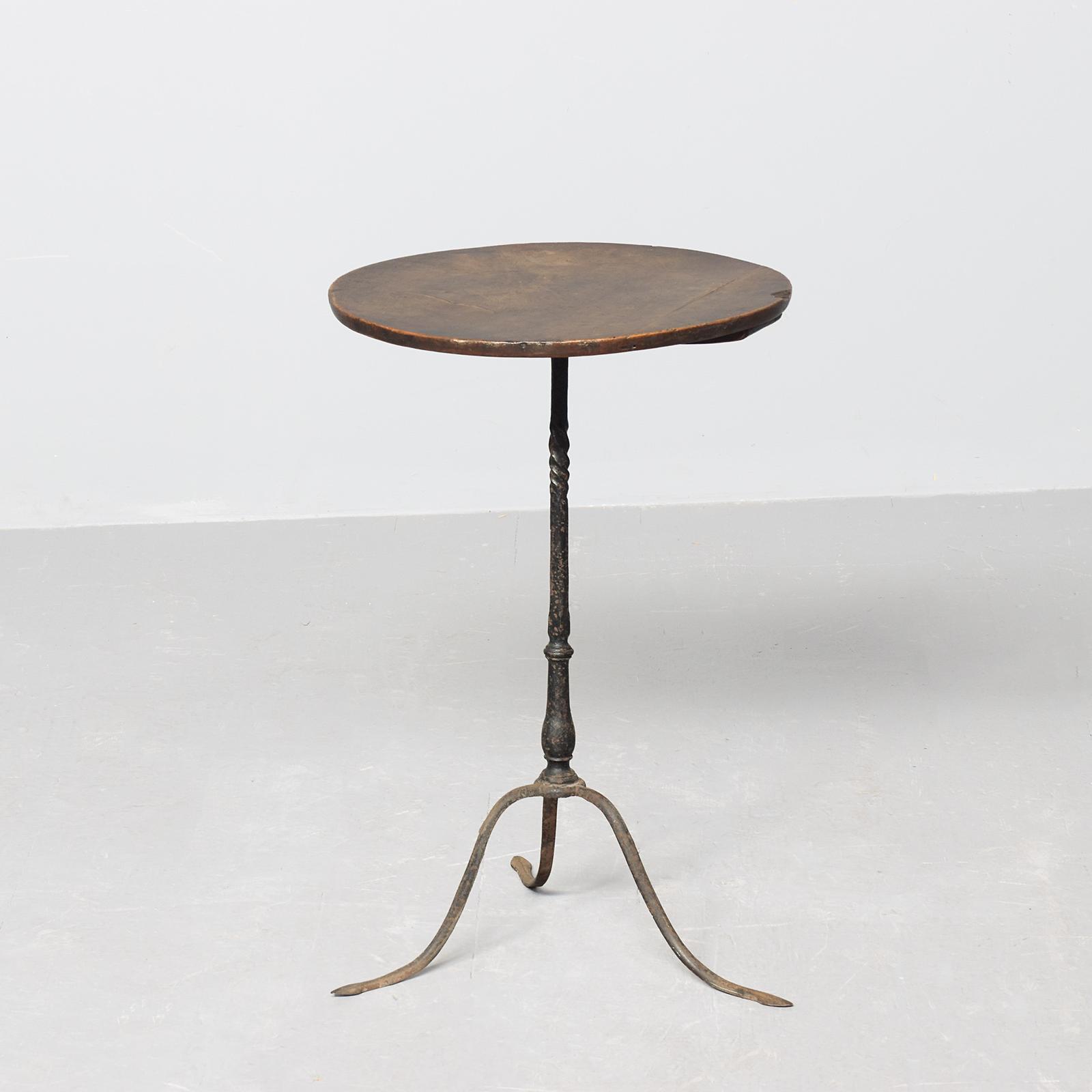 George III Blacksmith-made Metal & Wood Occasional Table (1 of 5) George III Blacksmith-made Metal & Wood Occasional Table (1 of 5)