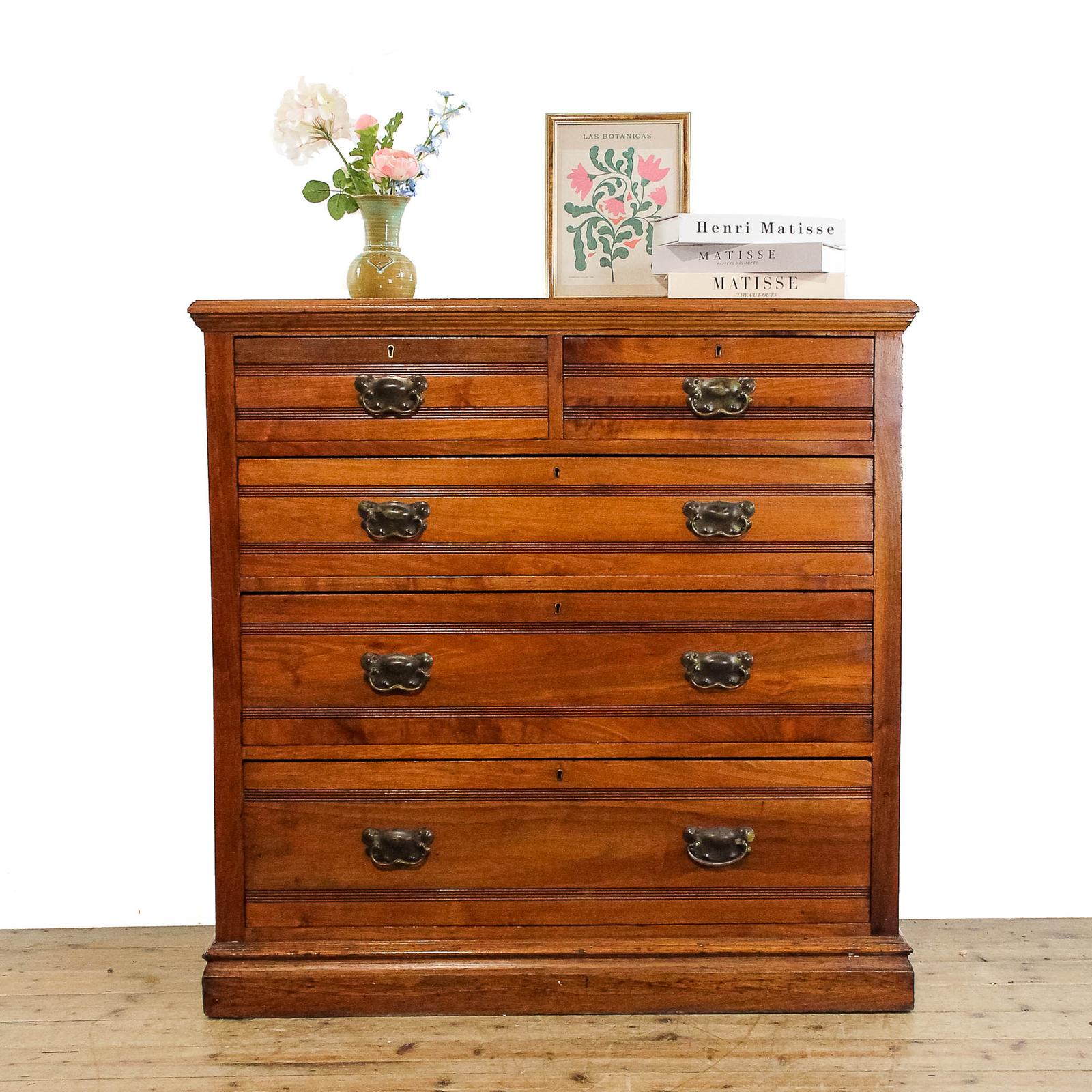 Antique Satinwood Edwardian Chest of Drawers (1 of 9)