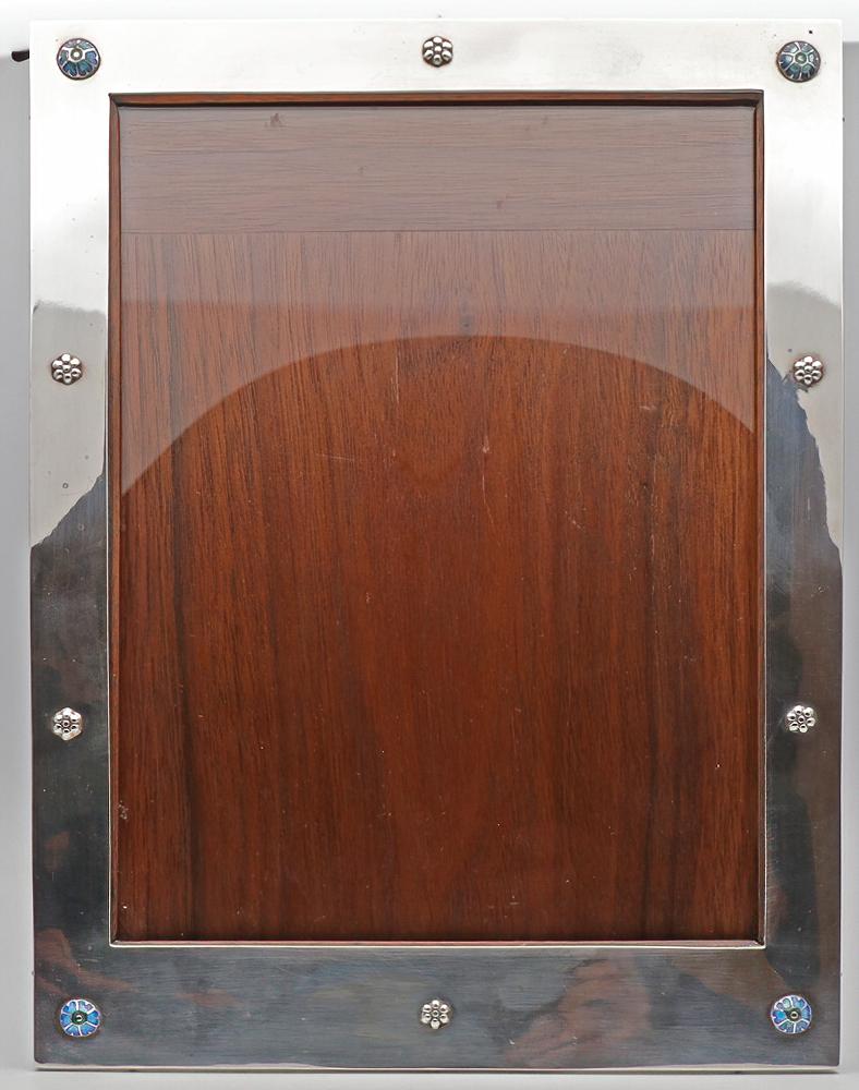 Liberty & Co Silver & Enamel Arts & Crafts Photograph Frame 1919 (1 of 4)