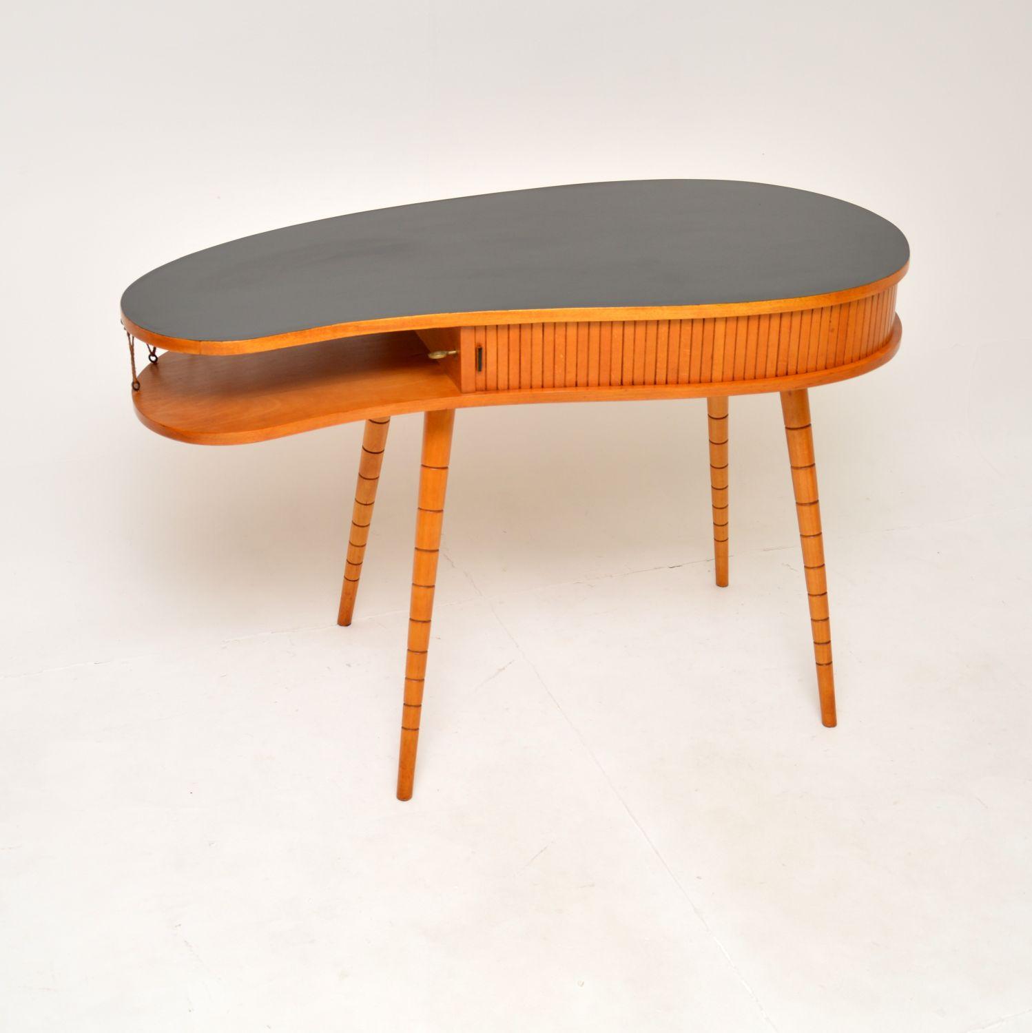 Vintage Kidney Shaped Desk Attributed to Eduard Ludvig (1 of 14) Vintage Kidney Shaped Desk Attributed to Eduard Ludvig (1 of 14)