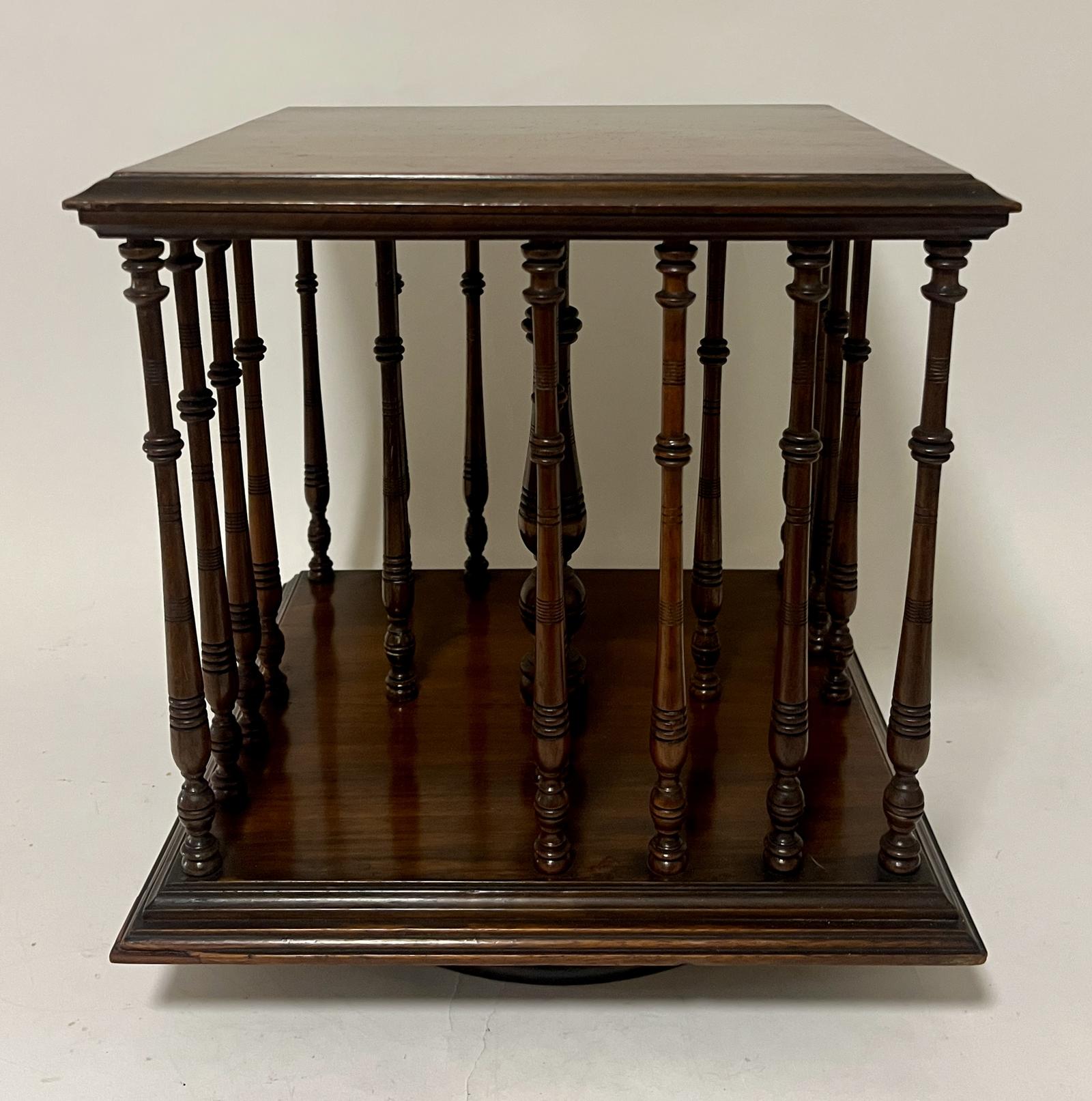 Antique Mahogany Tabletop Revolving Bookcase (1 of 9) Antique Mahogany Tabletop Revolving Bookcase (1 of 9)