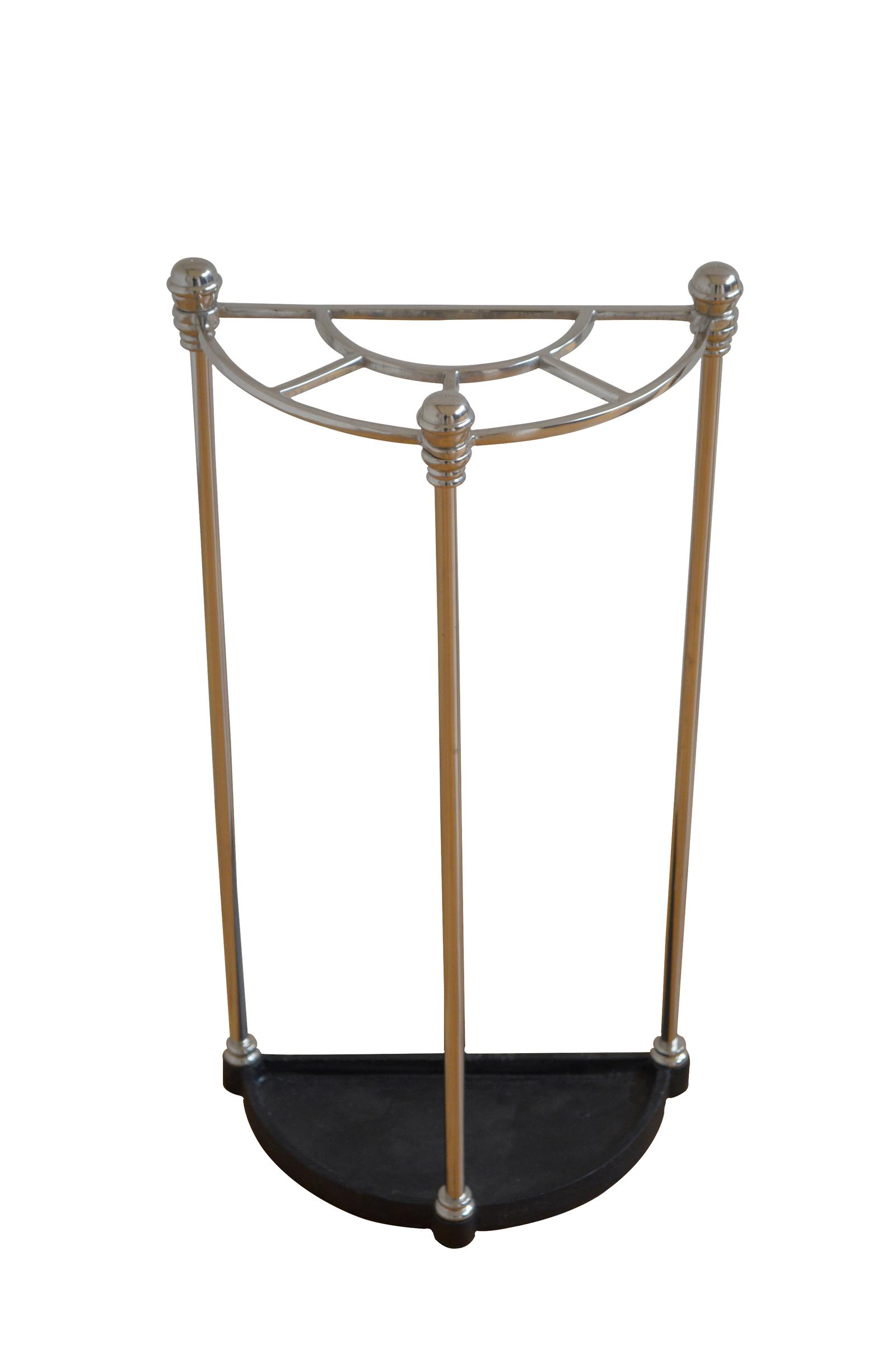 Rare Art Deco Stick Stand Umbrella Stand Nickel (1 of 8) Rare Art Deco Stick Stand Umbrella Stand Nickel (1 of 8)