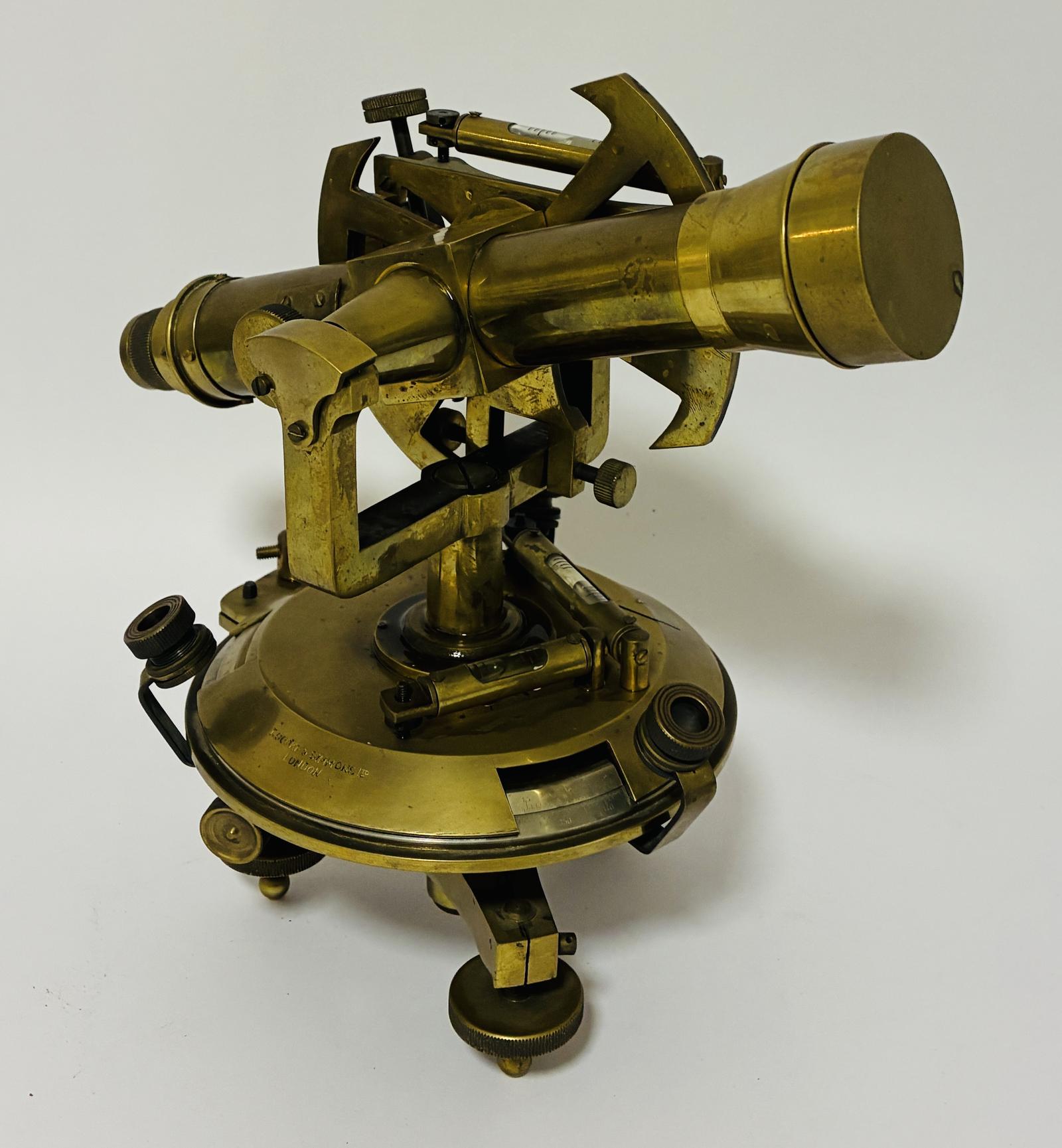 Antique Brass Surveyor's Theodolite (1 of 14) Antique Brass Surveyor's Theodolite (1 of 14)
