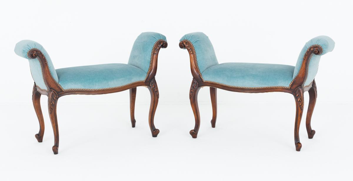 Superb Pair of Hepplewhite Style Mahogany Window Seats (1 of 4) Superb Pair of Hepplewhite Style Mahogany Window Seats (1 of 4)