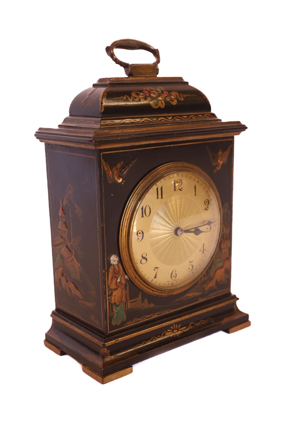 Chinoiserie Decorated Mantel Clock 1920s (1 of 9) Chinoiserie Decorated Mantel Clock 1920s (1 of 9)