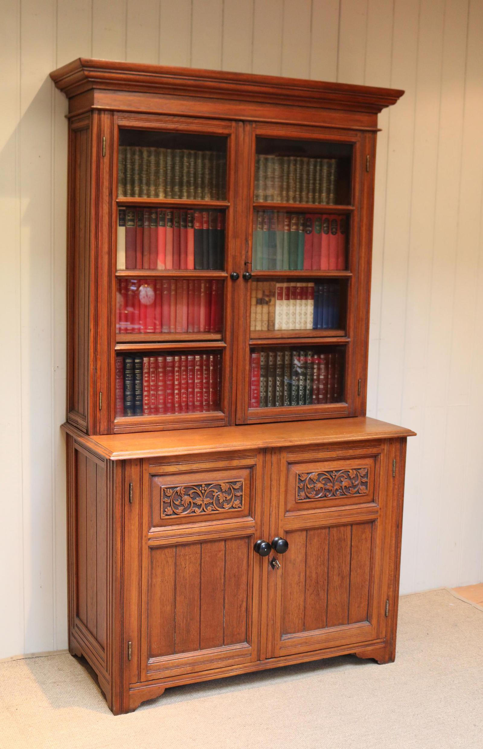 Solid Teak Cabinet Bookcase (1 of 12)