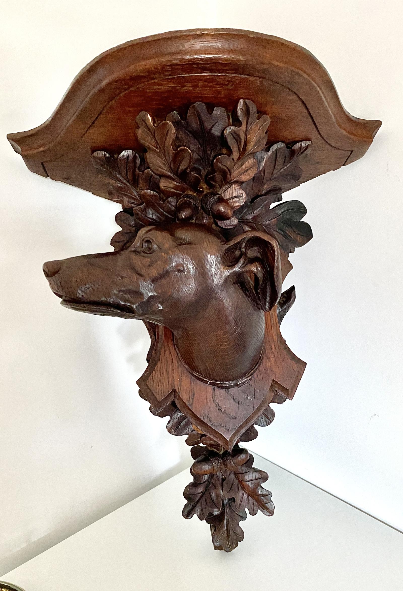 Superb Victorian Carved Oak Corner Bracket c.1880 (1 of 12)