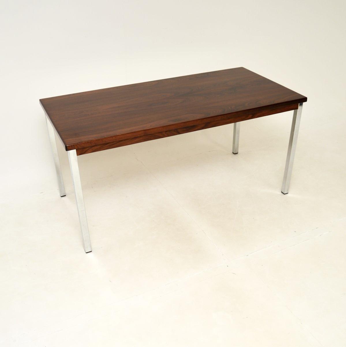 Vintage Mid Century Rosewood & Chrome Desk (1 of 8) Vintage Mid Century Rosewood & Chrome Desk (1 of 8)
