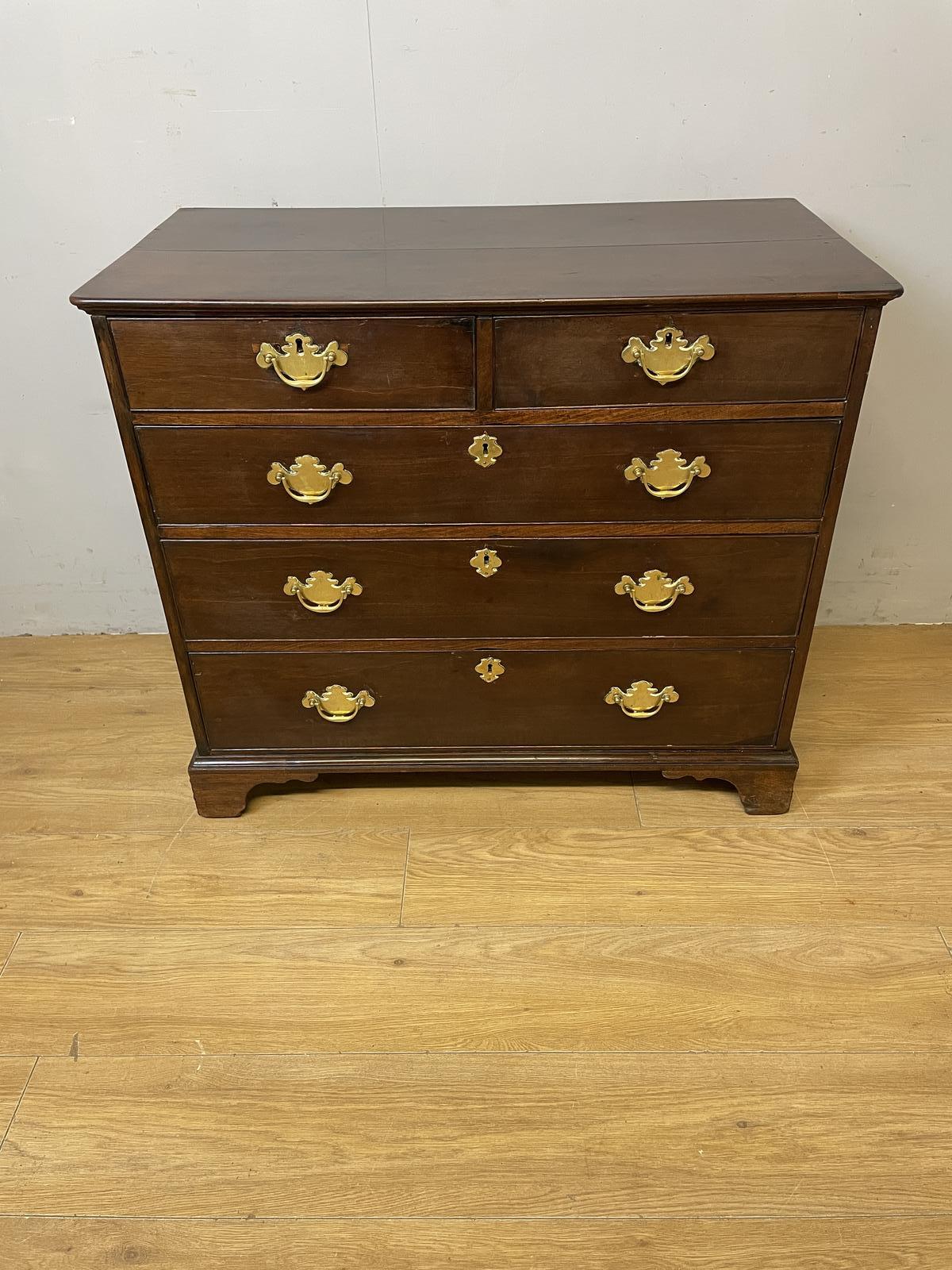 Georgian Solid Mahogany Four Height Chest of Drawers c.1790 (1 of 9)