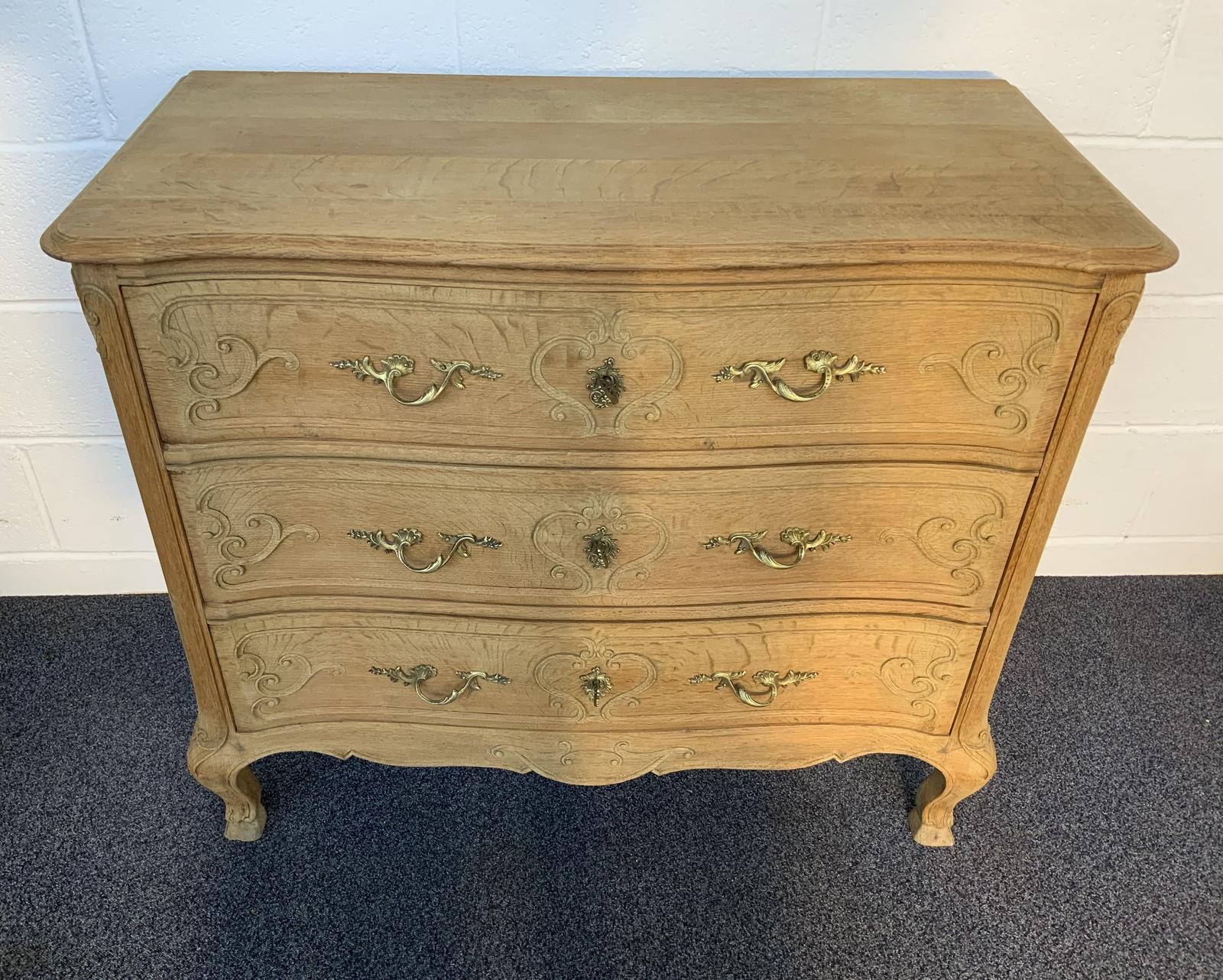 Bleached Oak French Chest of Drawers (1 of 12) Bleached Oak French Chest of Drawers (1 of 12)