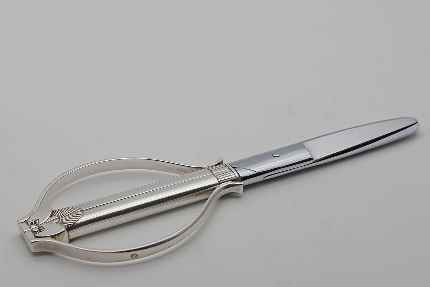 Georg Jensen Silver Grape Scissors in Cactus Pattern (1 of 2) Georg Jensen Silver Grape Scissors in Cactus Pattern (1 of 2)