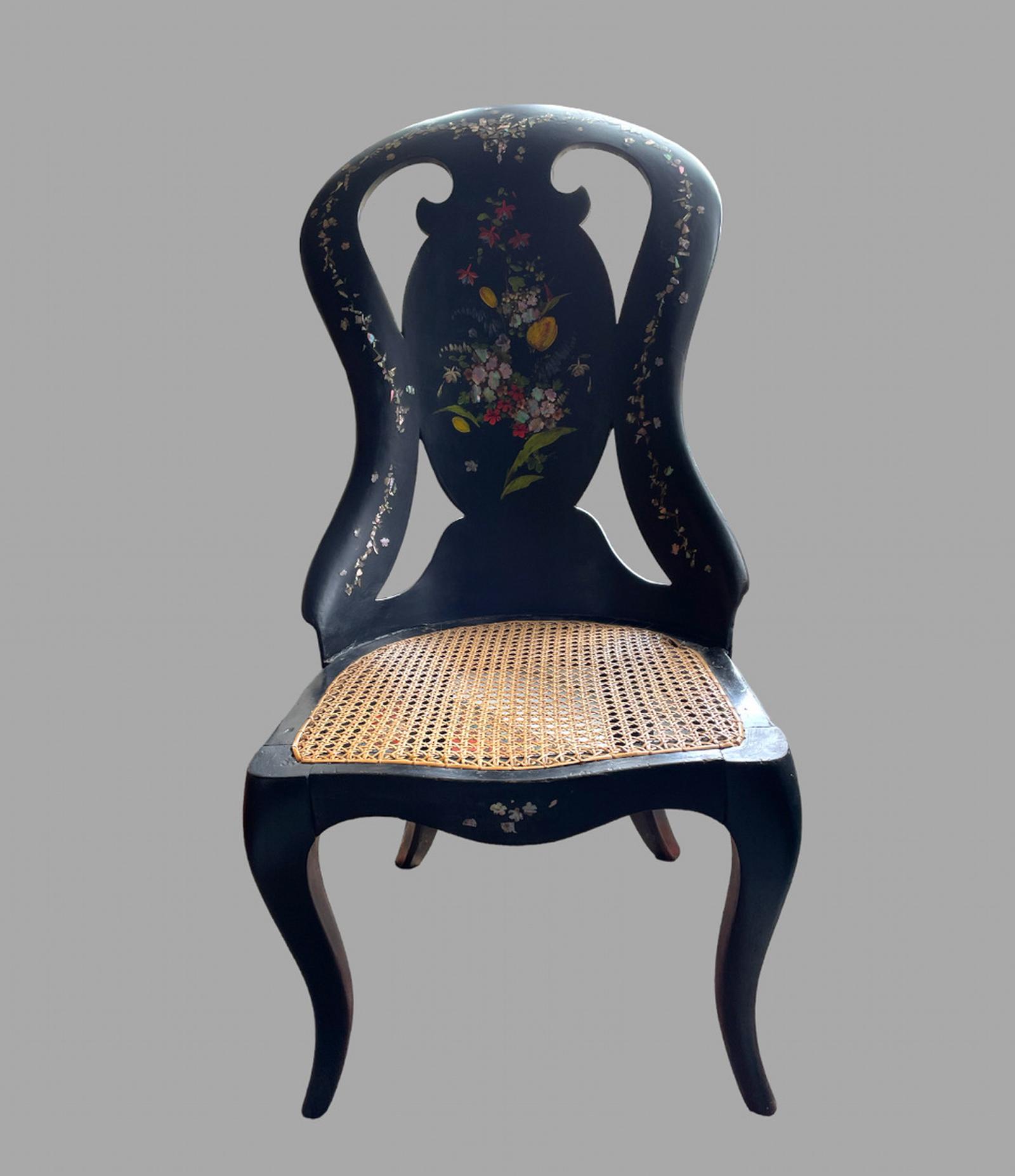 Victorian Papier Mache Chair (1 of 5)