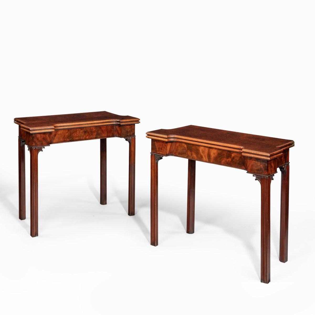 Very Fine Pair of George III Mahogany & Plum Pudding Mahogany Concertina Action Card Tables (1 of 17) Very Fine Pair of George III Mahogany & Plum Pudding Mahogany Concertina Action Card Tables (1 of 17)