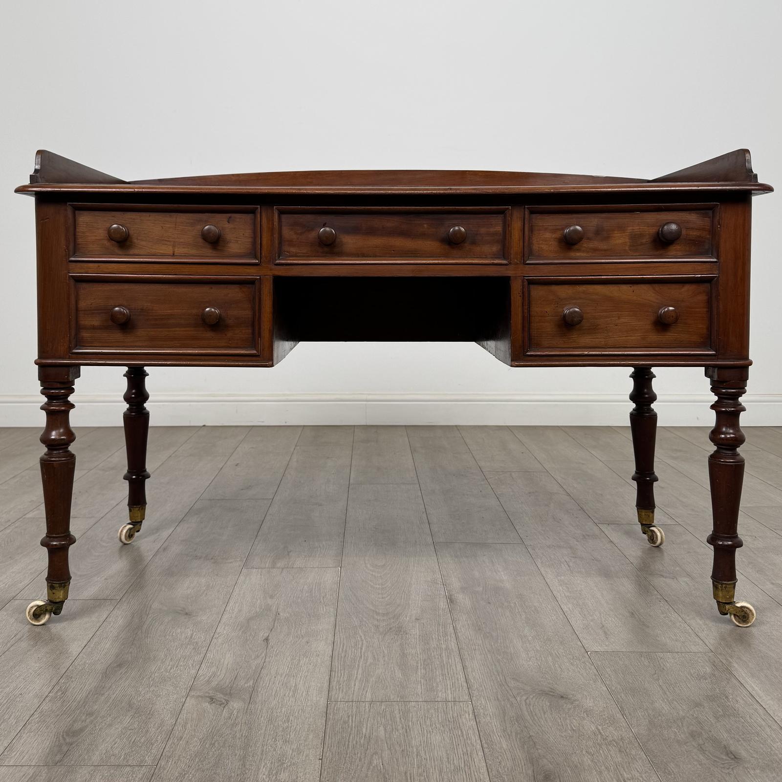 Antique 19th Century Victorian Writing Table in Mahogany (1 of 11) Antique 19th Century Victorian Writing Table in Mahogany (1 of 11)