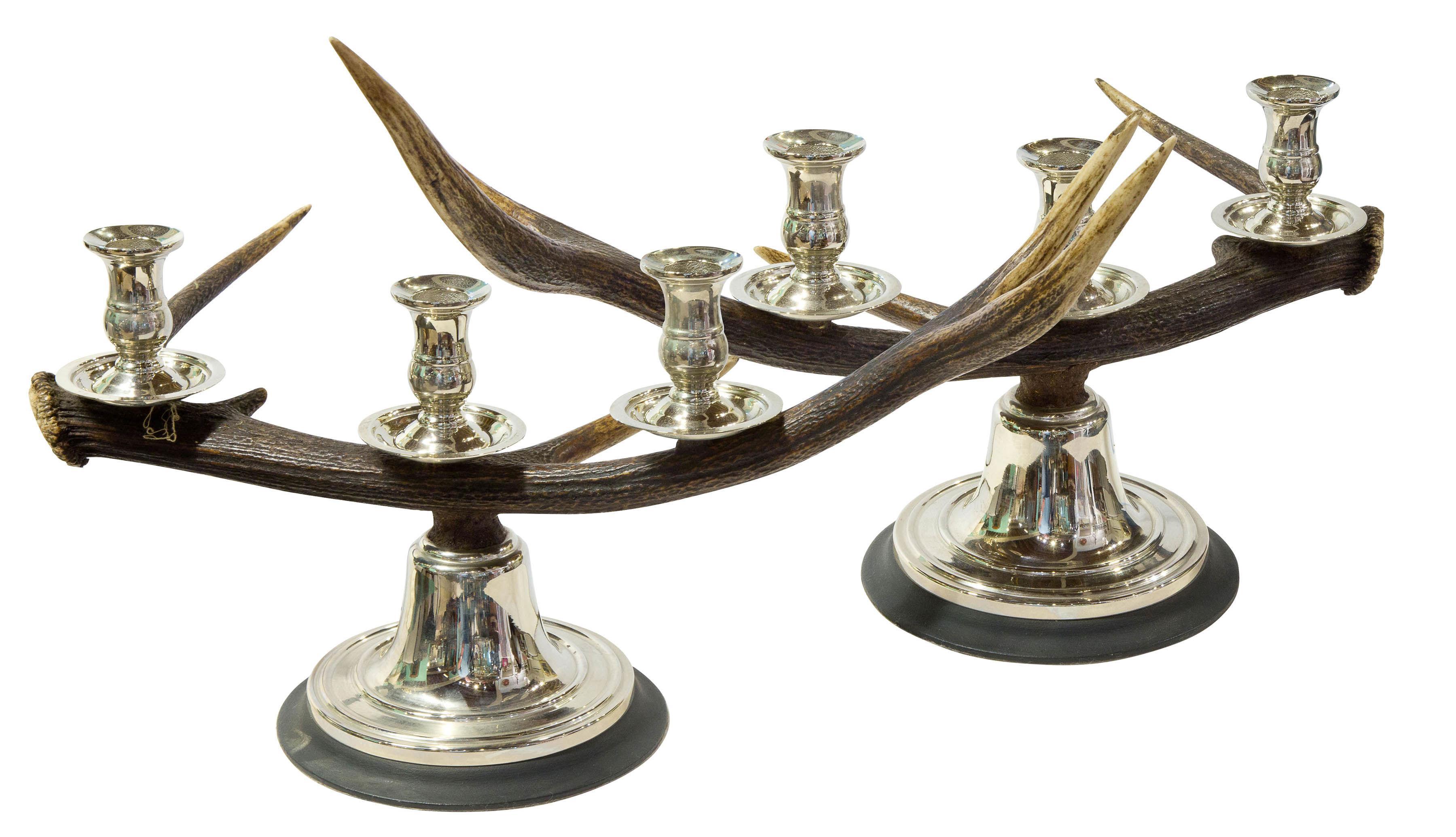 Scottish Red Deer Candlesticks (1 of 1)