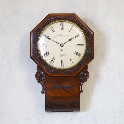 19th Century Mahogany Farmhouse Deep Dial Clock c.1850 (1 of 10)