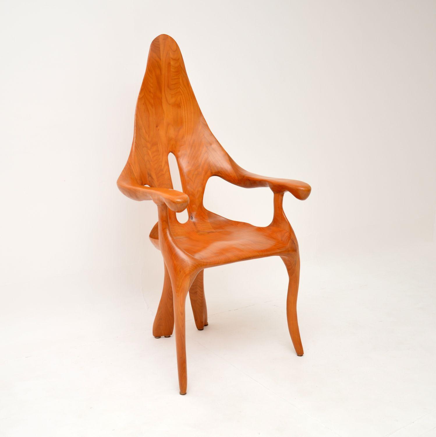 1970s Vintage Italian Studio Craft Sculptural Armchair (1 of 14)