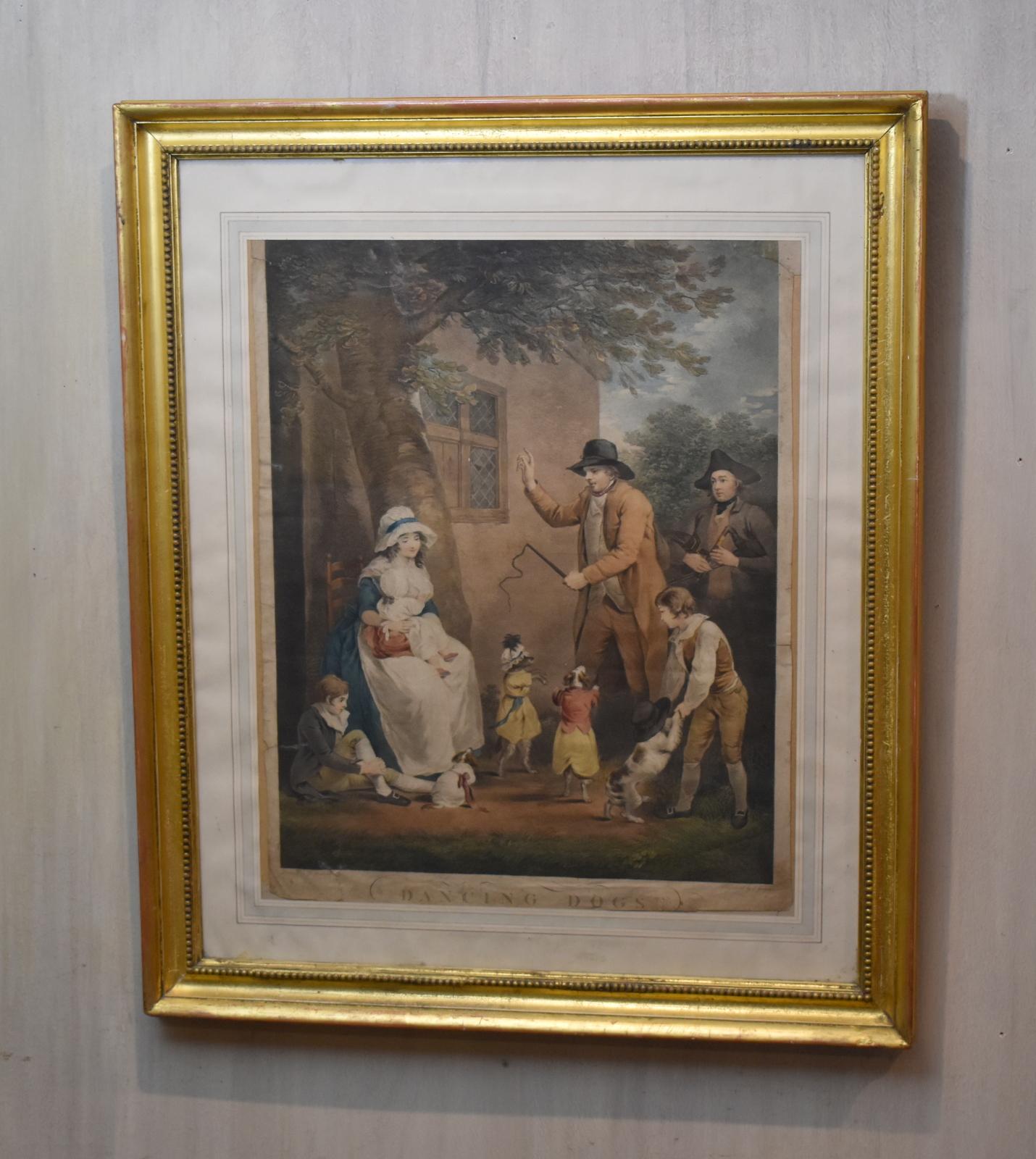 Georgian Print Dancing Dogs (1 of 8) Georgian Print Dancing Dogs (1 of 8)