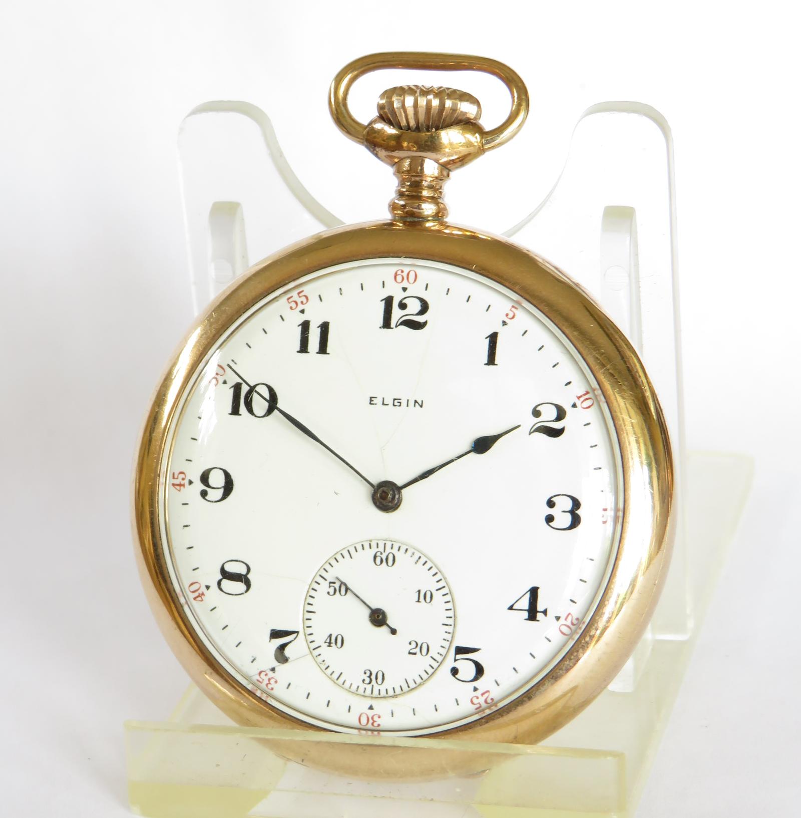 Pocket Watch : Antique Elgin Pocket Watch, 1917 (1 of 5)