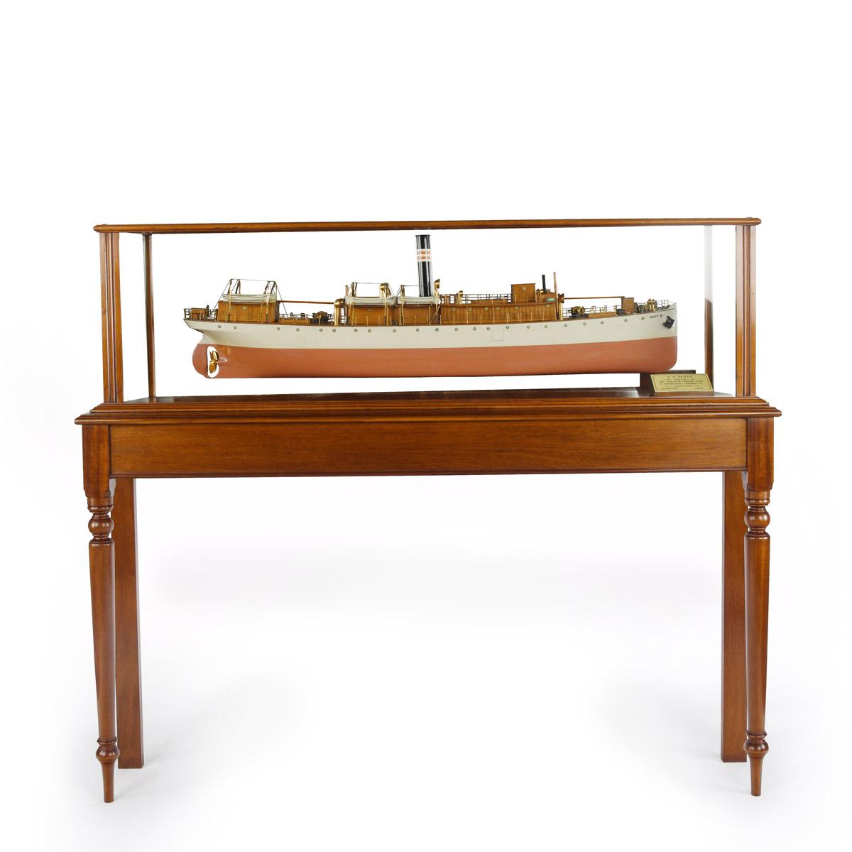 Mirror-backed Shipyard Model of ‘S.S. Scott’ by Garston of Liverpool 1904 (1 of 12)