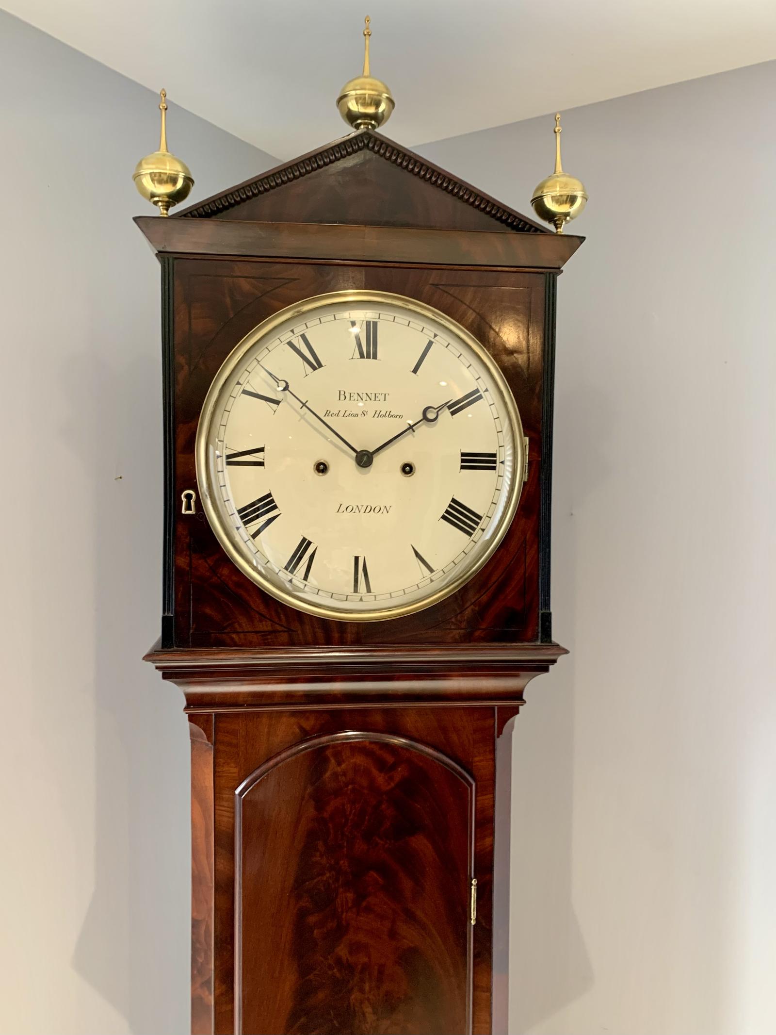 Fine Regency London Longcase Clock, Mahogany (1 of 19)
