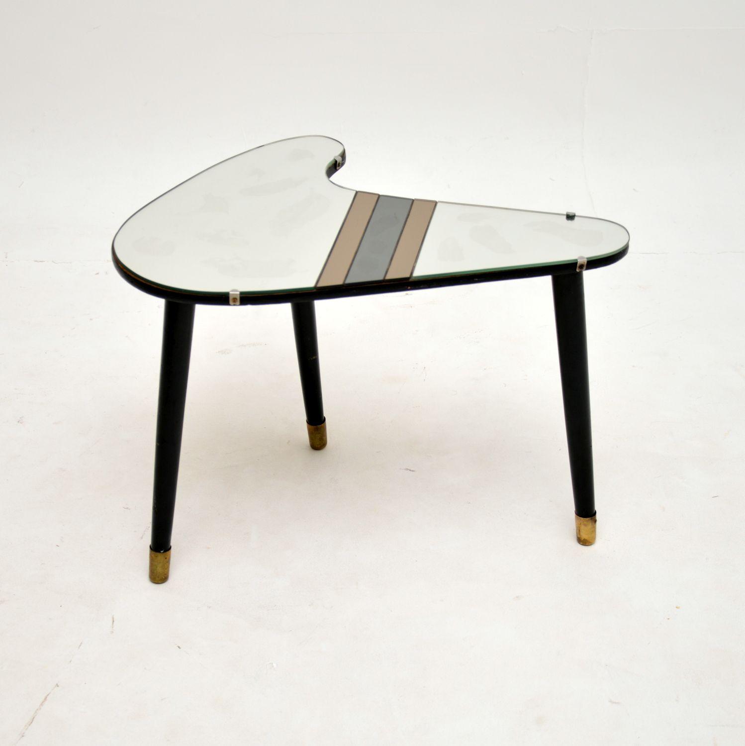 Vintage Mirrored Top Side Table (1 of 6)