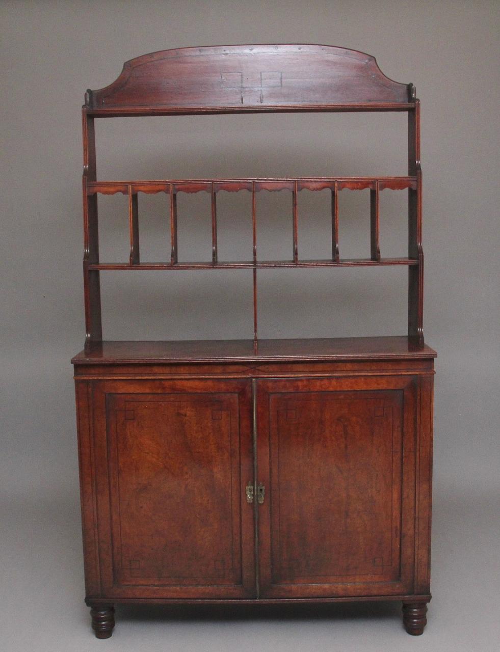 Early 19th Century Mahogany Open Top Cabinet (1 of 12)
