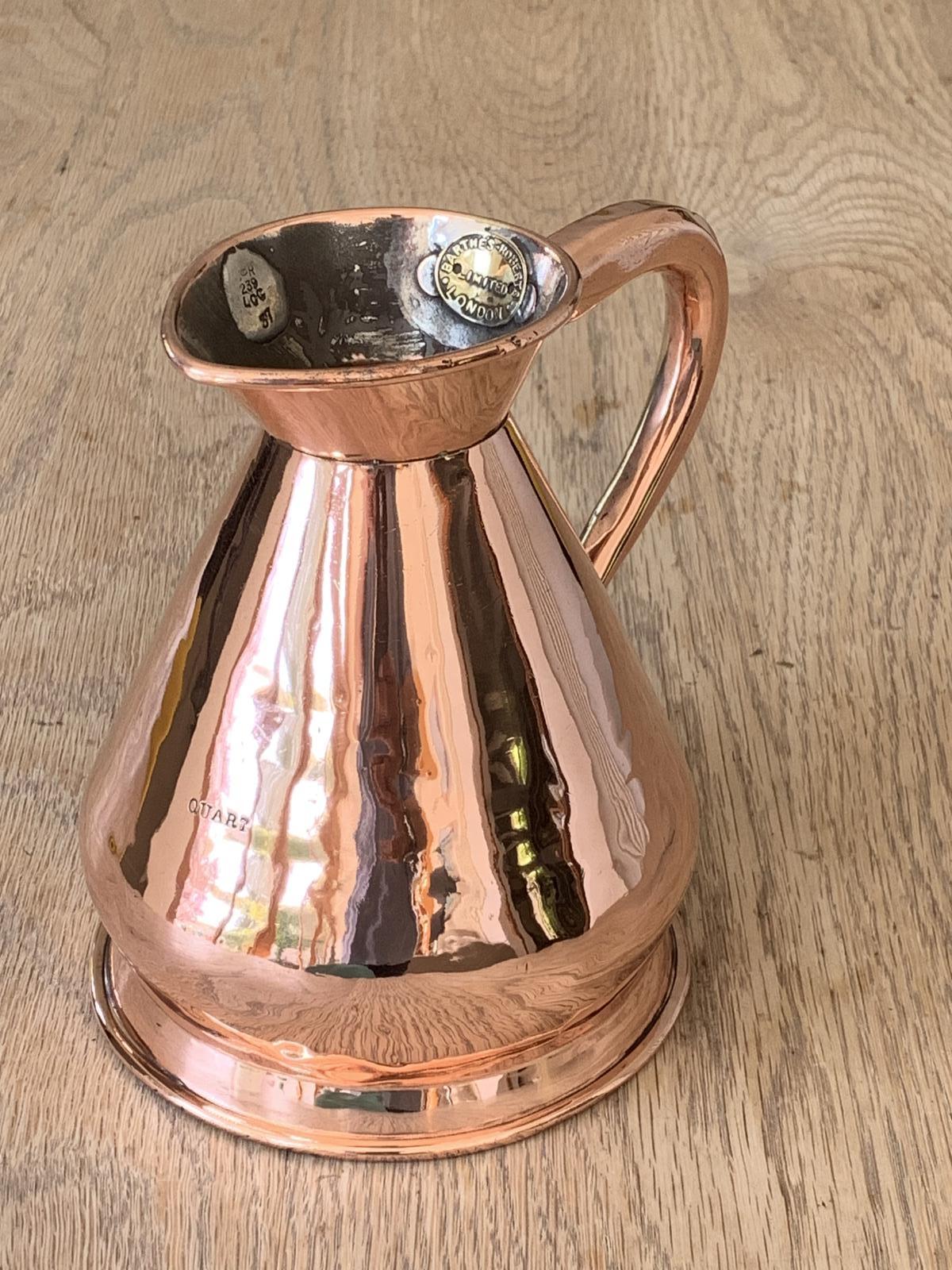 Antique Copper Quart Haystack Measure Castellated Seam Later GR Duty Mark (1 of 6) Antique Copper Quart Haystack Measure Castellated Seam Later GR Duty Mark (1 of 6)