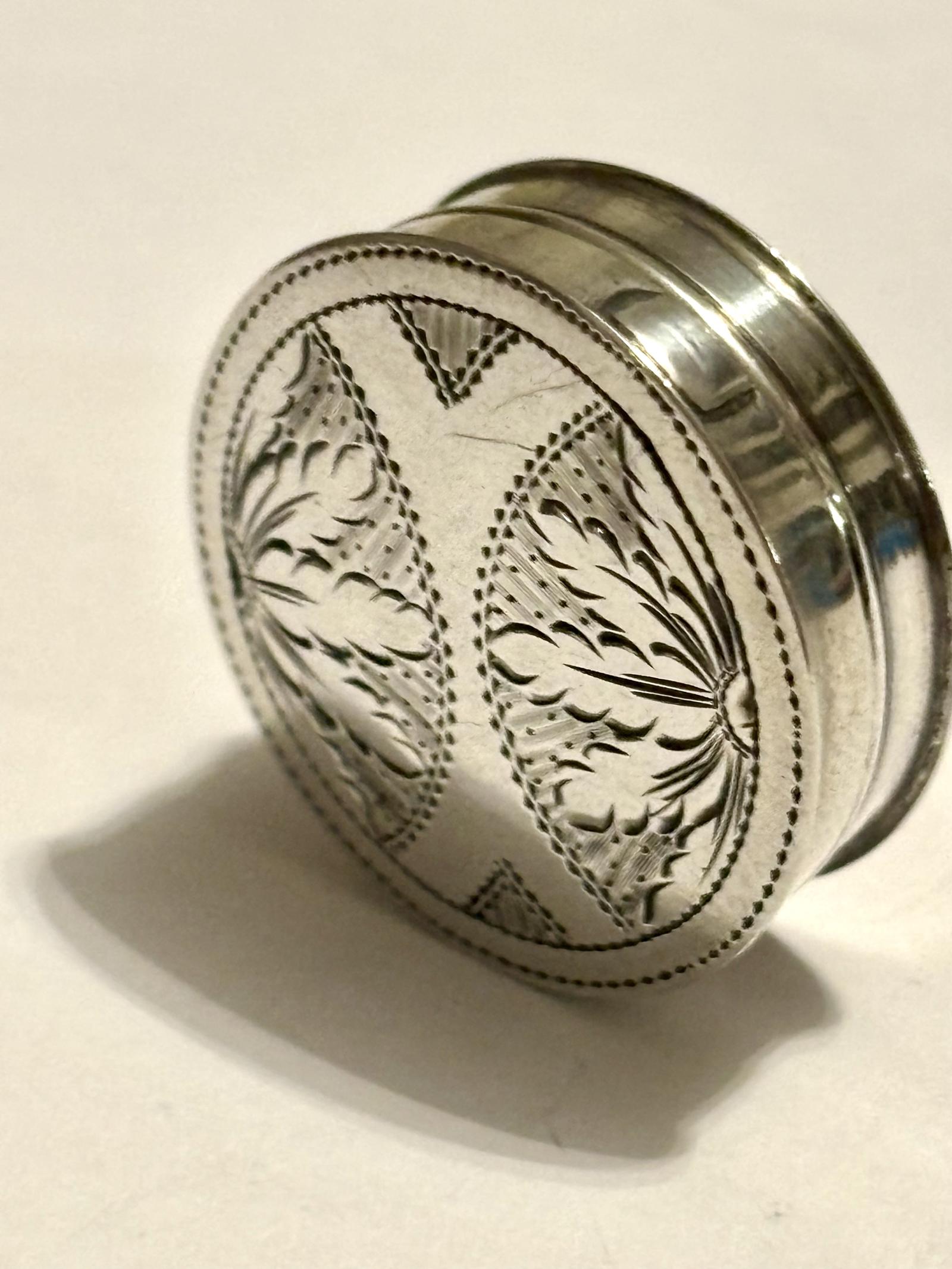 Antique George III Sterling Silver Patch Pill Box Birmingham 1795 Joseph Taylor (1 of 11)