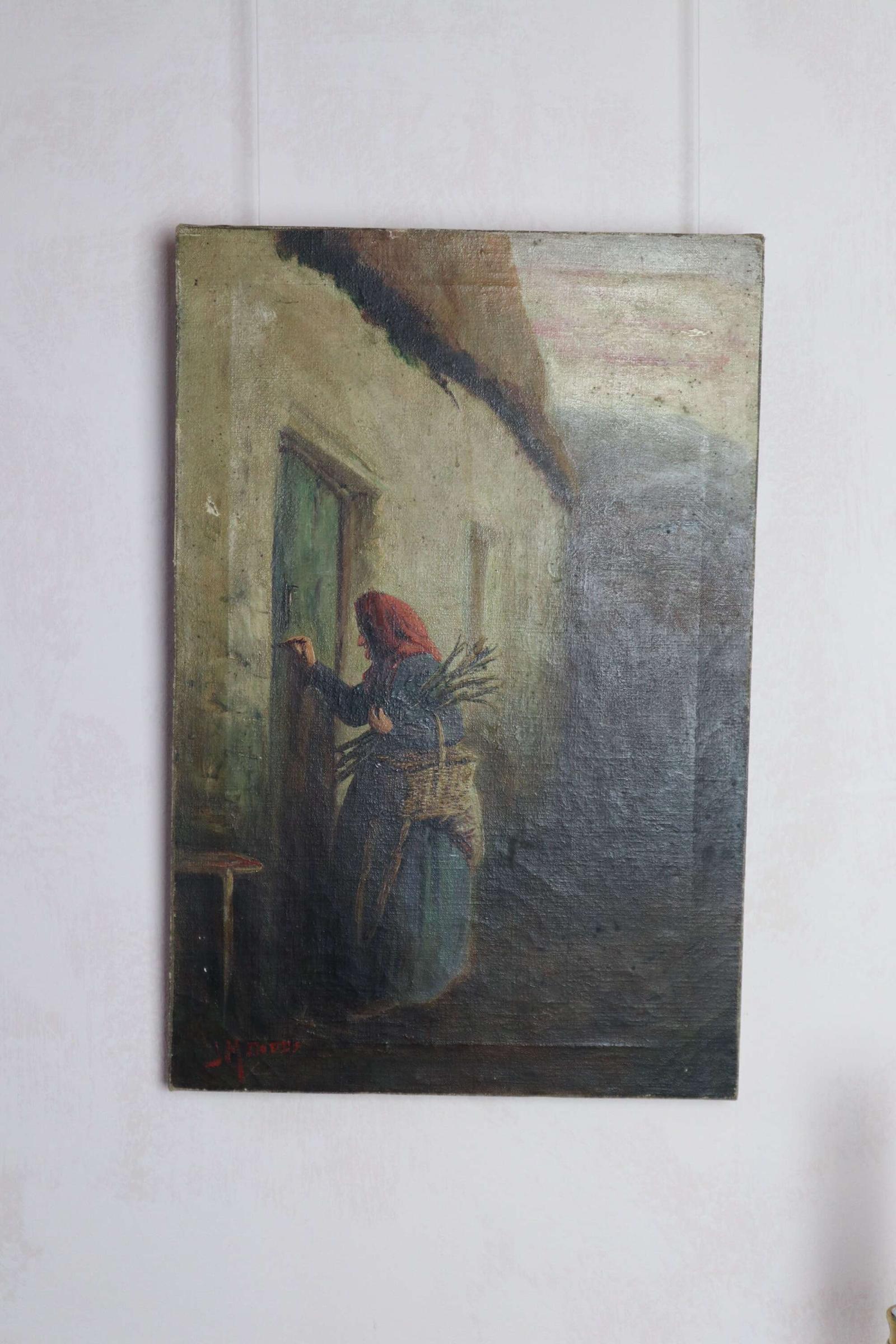 Late 19th Century Scottish Oil Painting 'A Lonely Life' Jonathan Murray Dodds (1858-1935) (1 of 18)