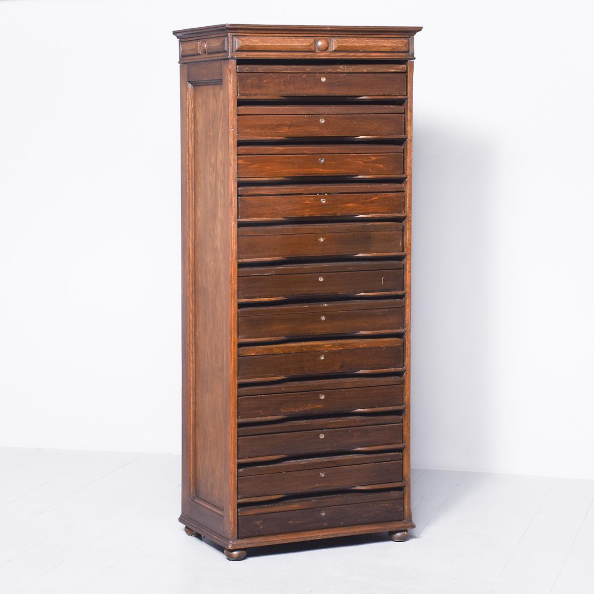 Oak Open Fronted Filing Cabinet (1 of 9)