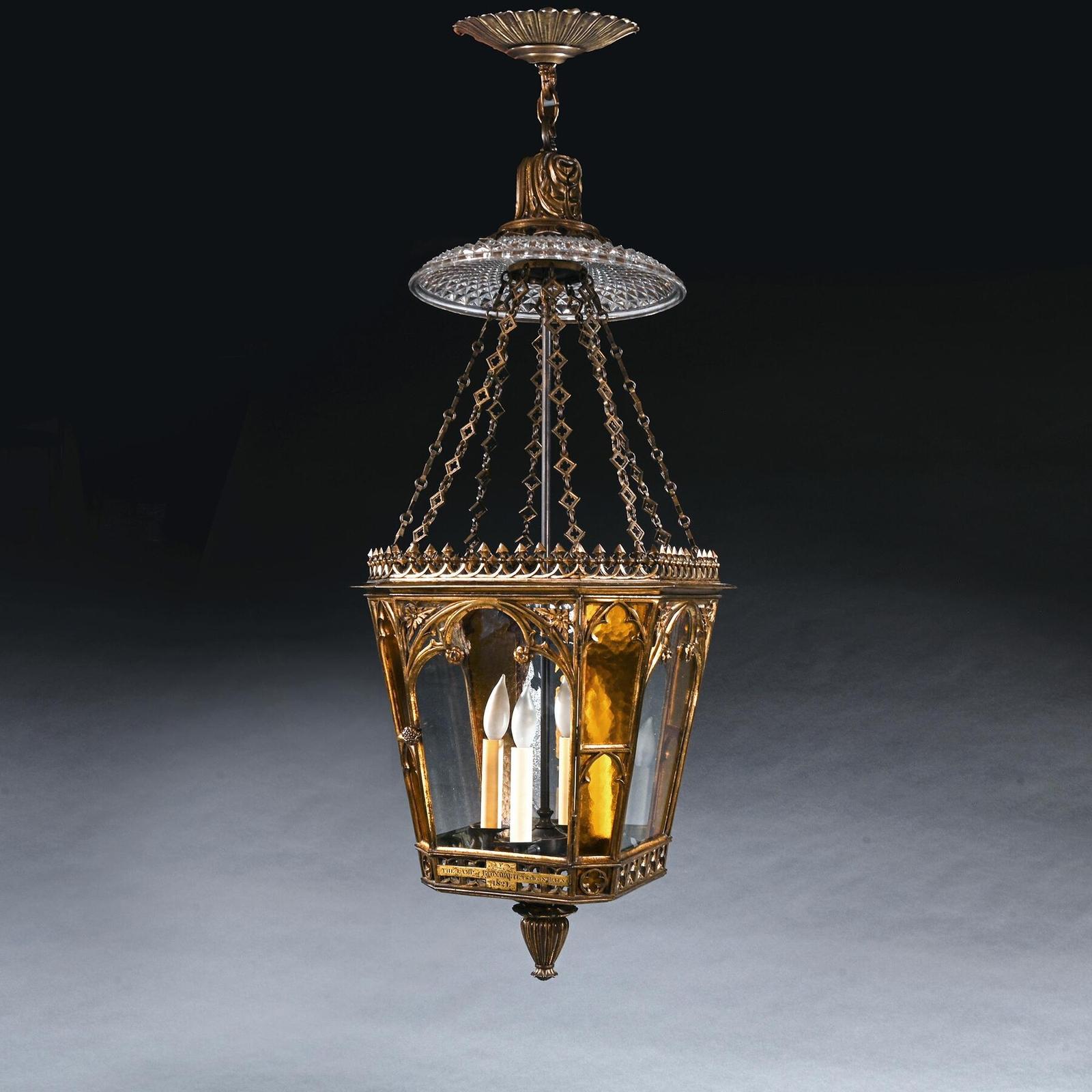 Napoleon Buonapartes Regency Gilt Brass Hall Lantern Supplied by George Bullock For Use at St Helena (1 of 10) Napoleon Buonapartes Regency Gilt Brass Hall Lantern Supplied by George Bullock For Use at St Helena (1 of 10)