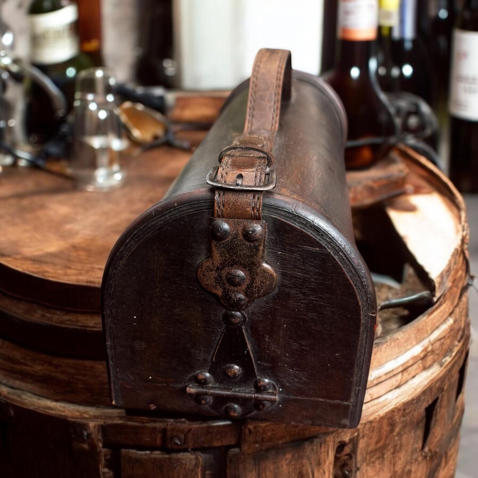 Antique Wooden Wine Storage Box c.1920 (1 of 9)