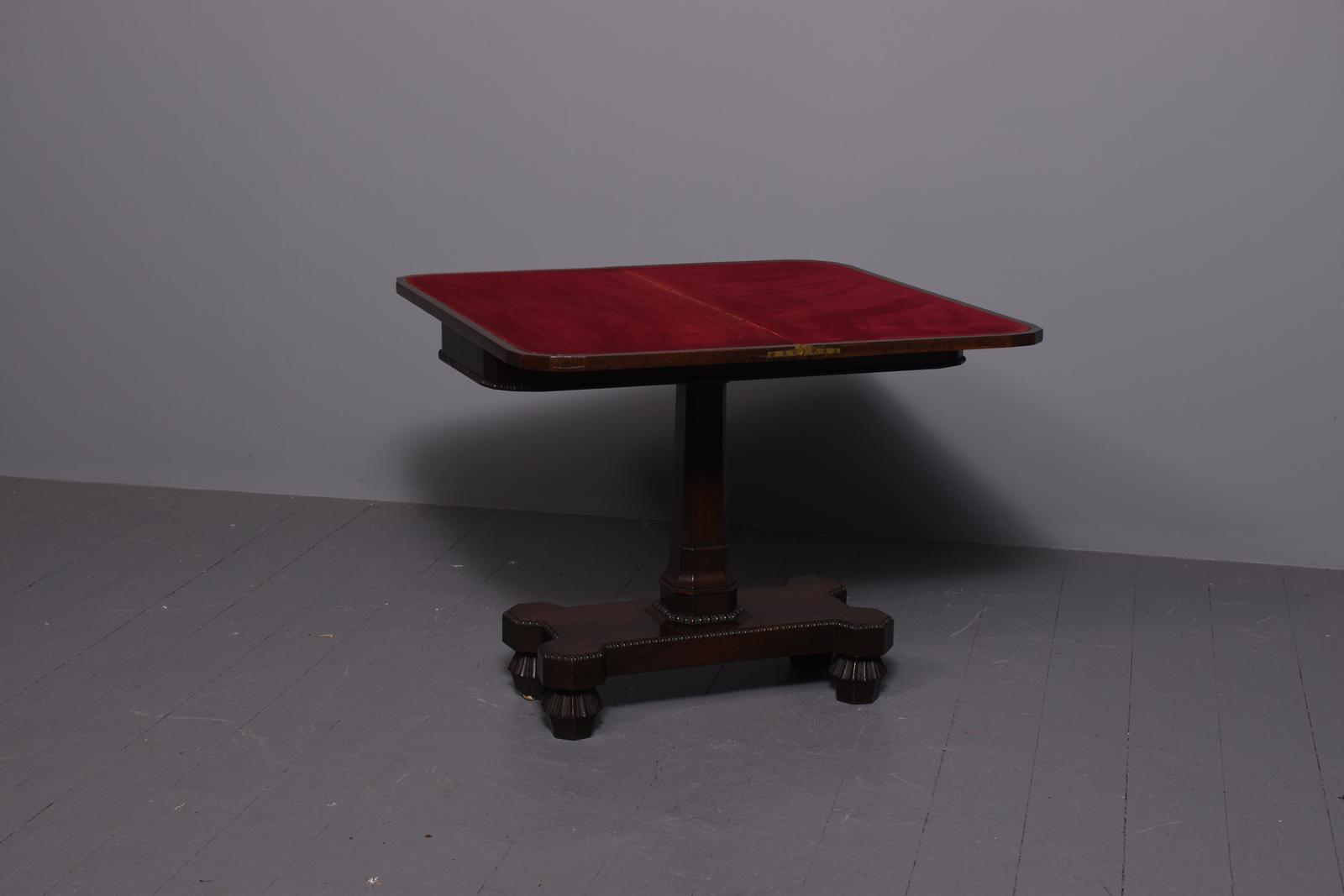 Early Victorian Rosewood Card Table (1 of 8)
