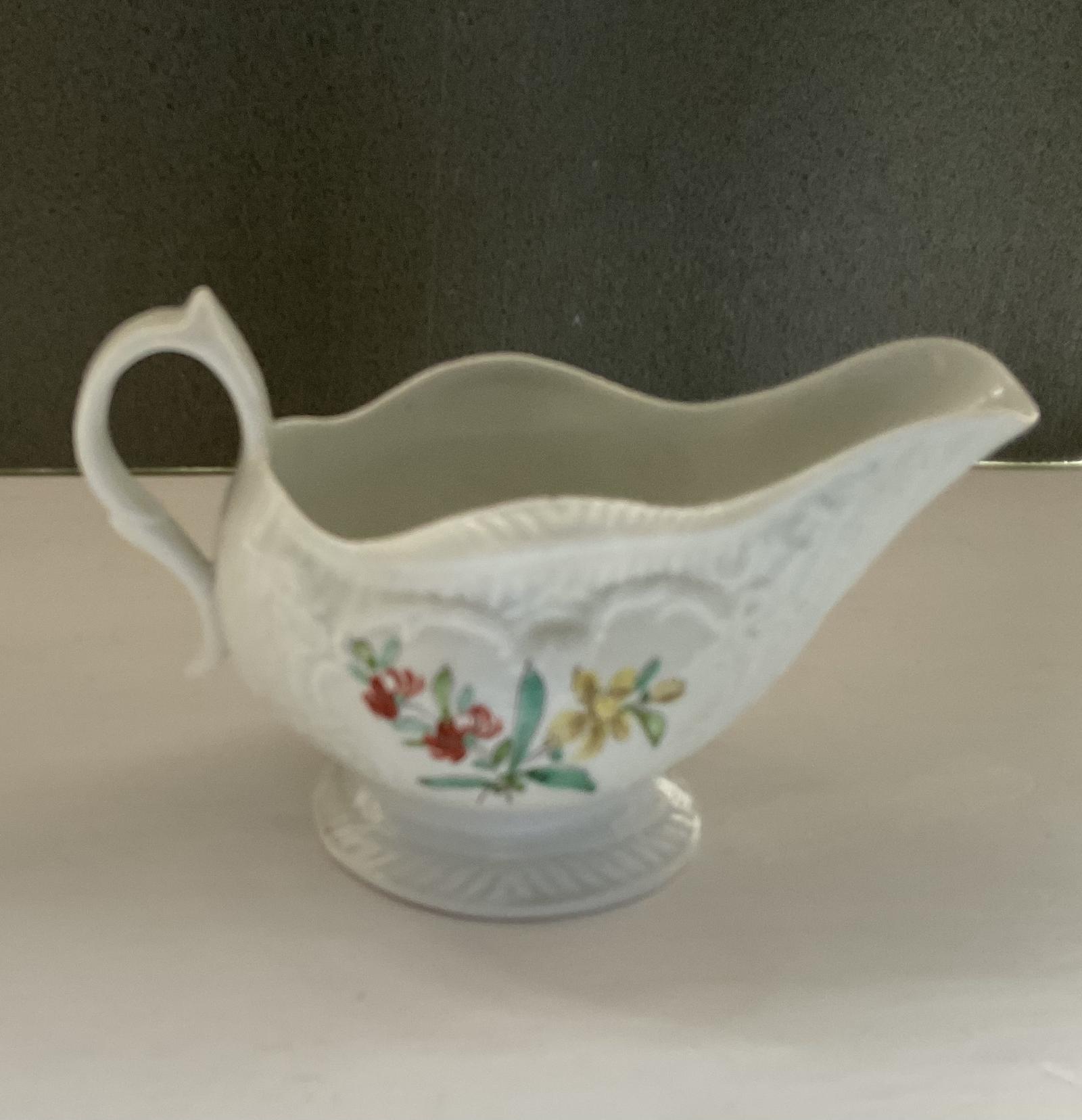 Liverpool Polychrome Pedestal Cream Boat (1 of 5)