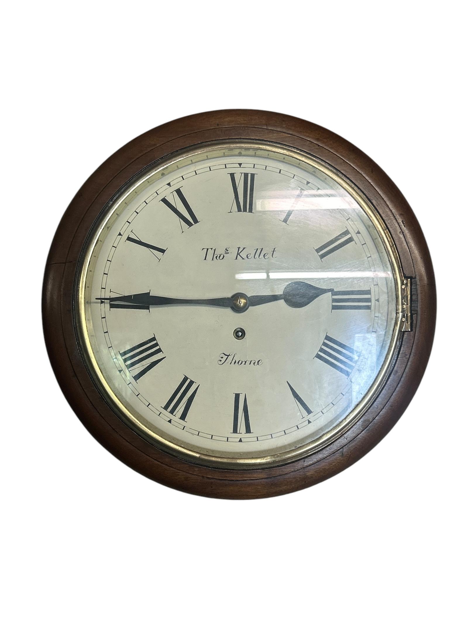 Exquisite English Fusee Drop Dial Wall Clock – Ca1880 (1 of 1)
