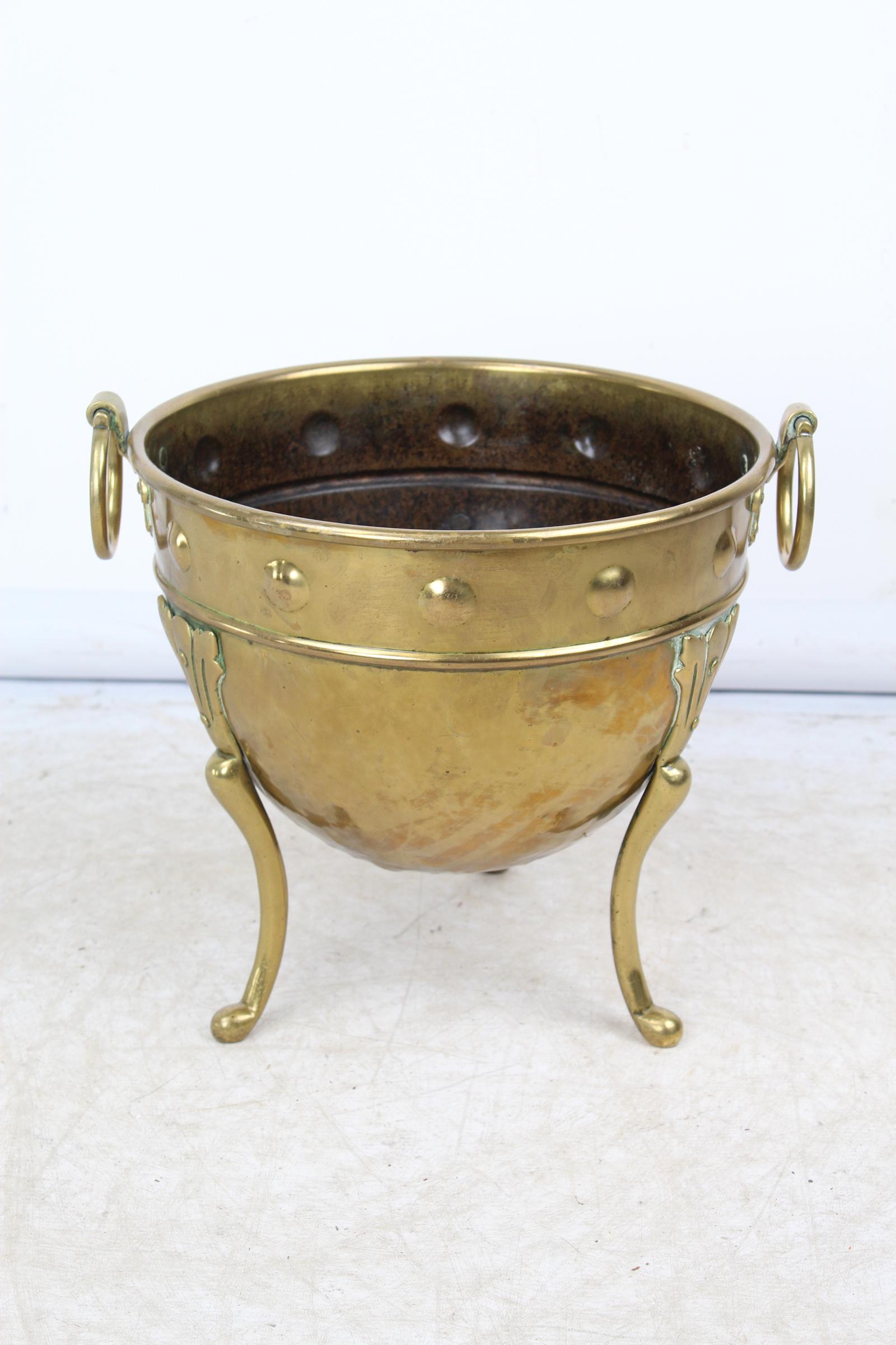 Victorian Arts & Crafts Brass Jardinière by Henry Loveridge (1 of 13)