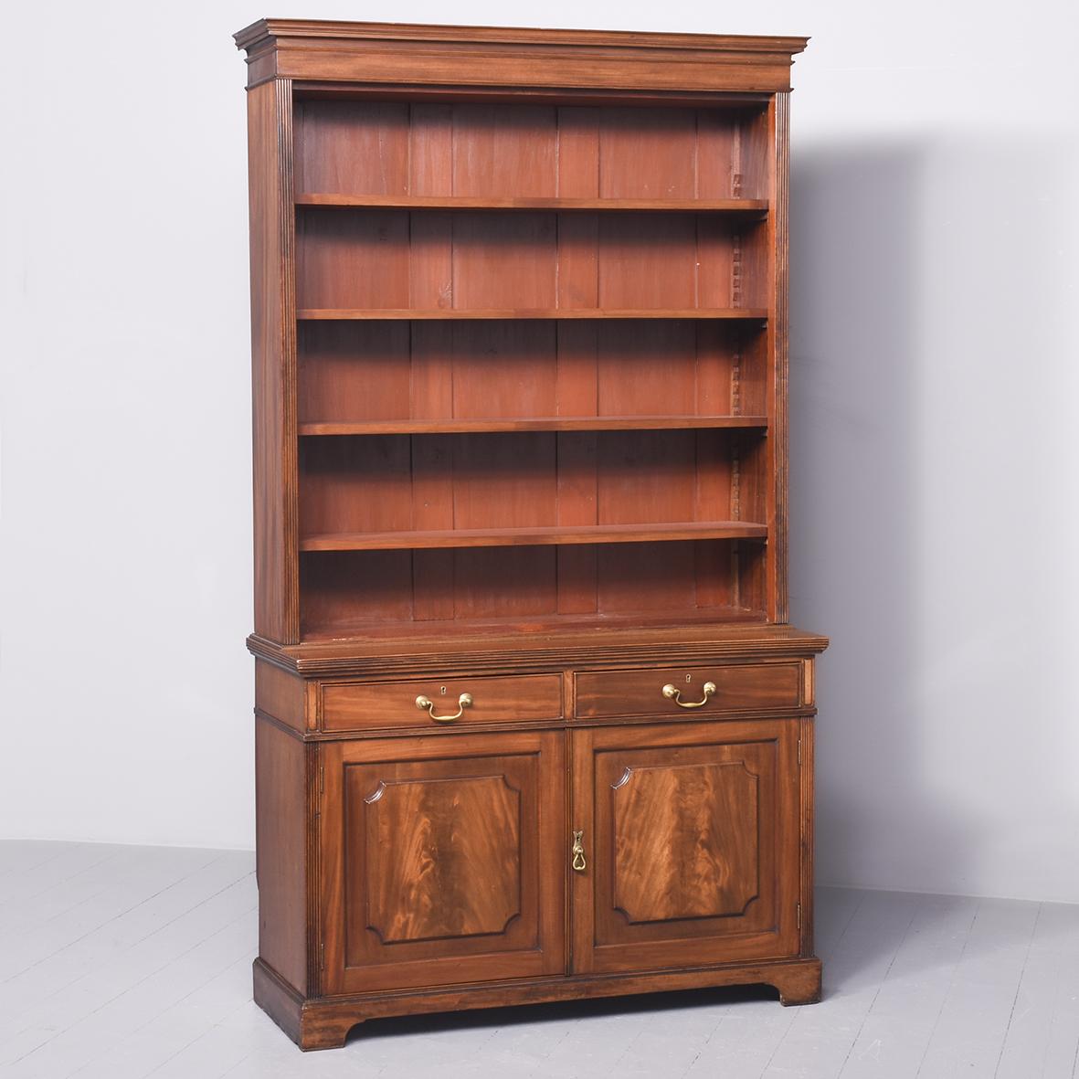 Quality Late 19th Century Mahogany Open Bookcase by Famous Cabinetmakers Maples & Company (1 of 14) Quality Late 19th Century Mahogany Open Bookcase by Famous Cabinetmakers Maples & Company (1 of 14)