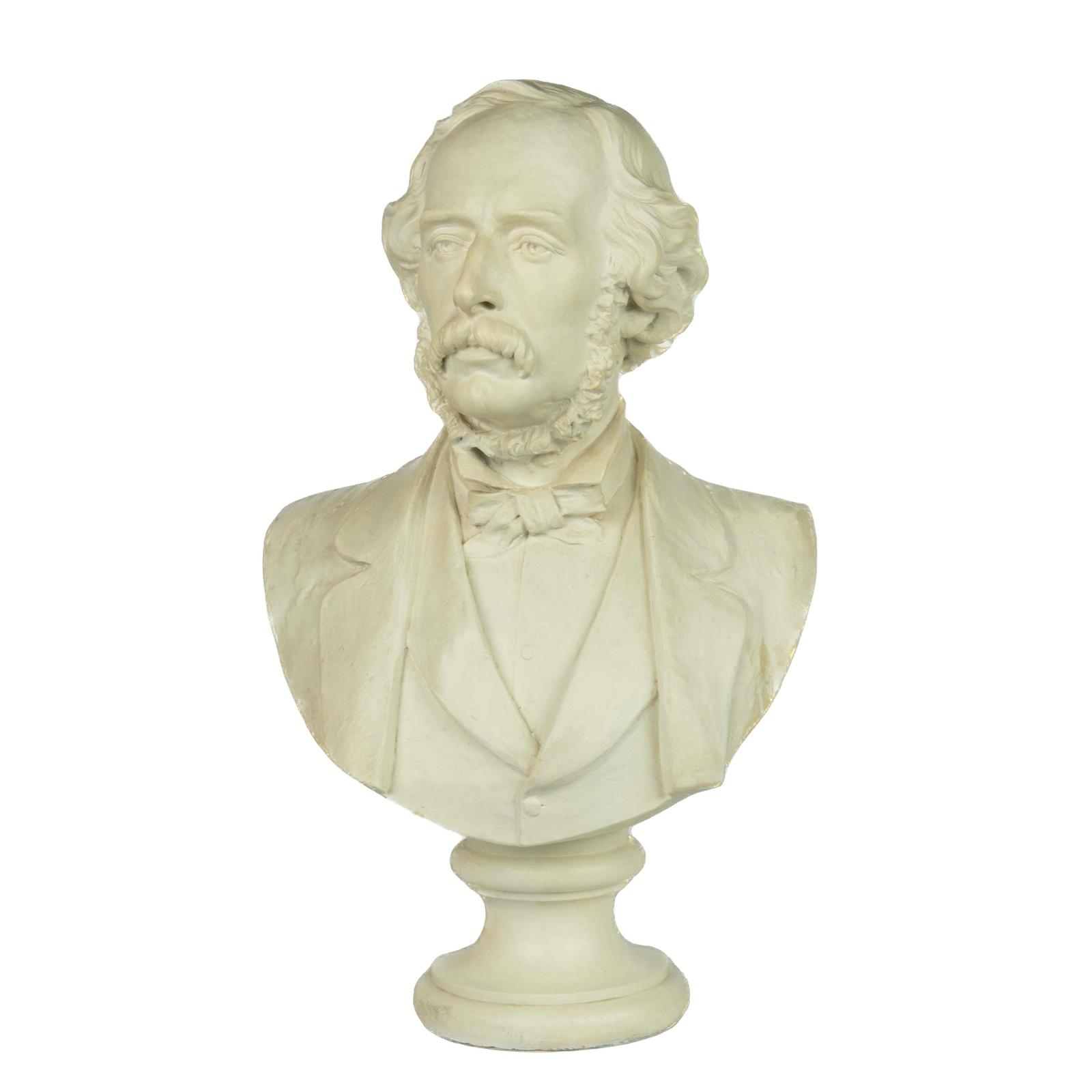 A Plaster Bust of a Victorian Gentleman by Boehm (1 of 5) A Plaster Bust of a Victorian Gentleman by Boehm (1 of 5)