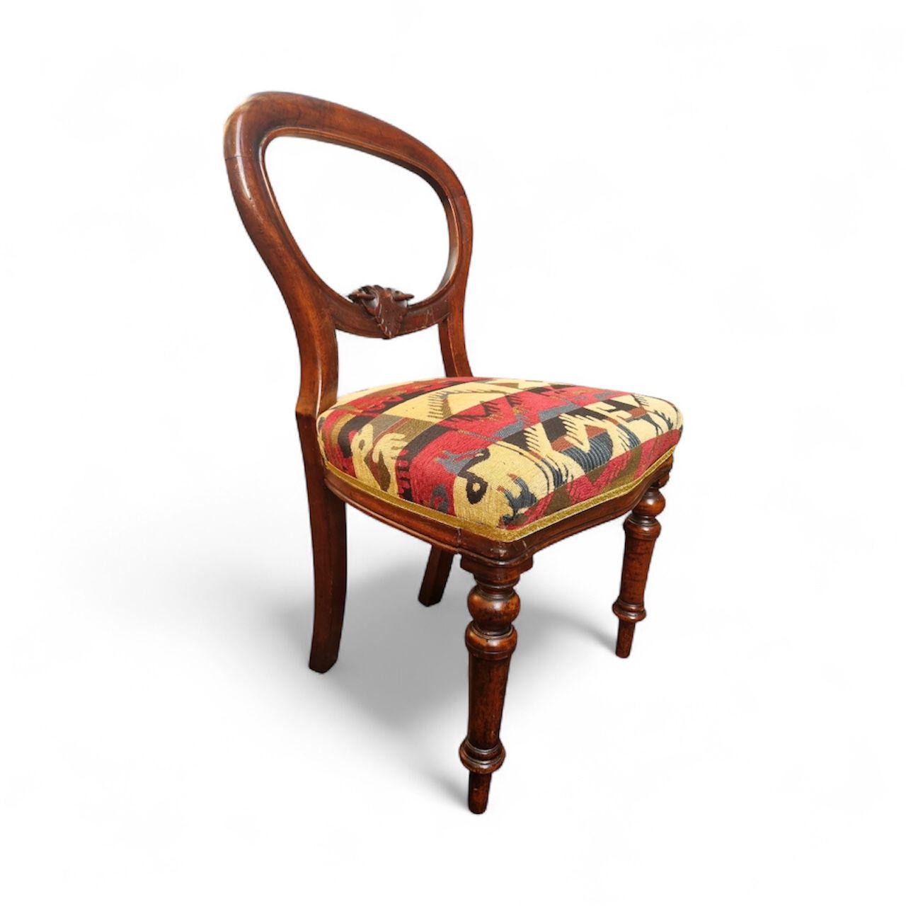 Antique Victorian Balloon Back Chair / c.1880 (1 of 10)